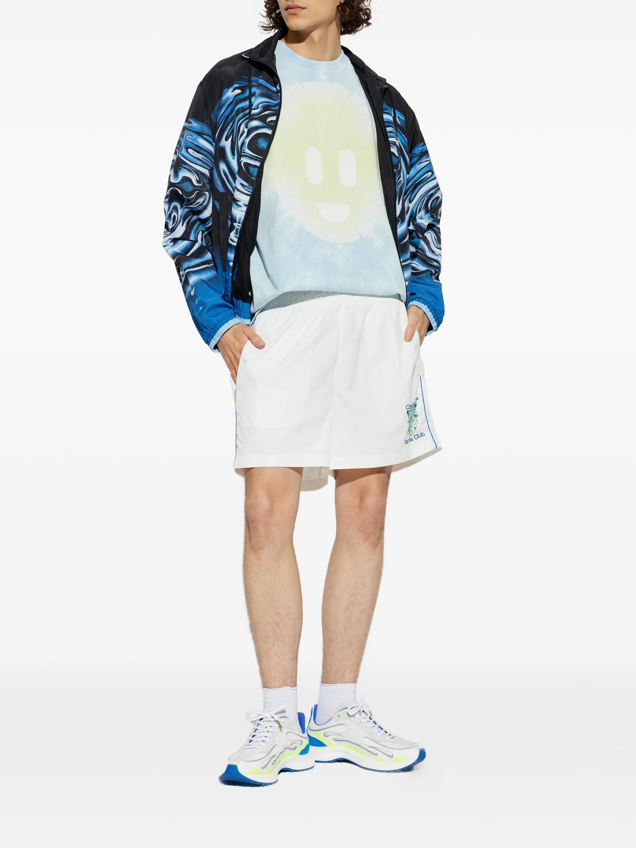 Casablanca Tie Dye Smiley Blue Organic