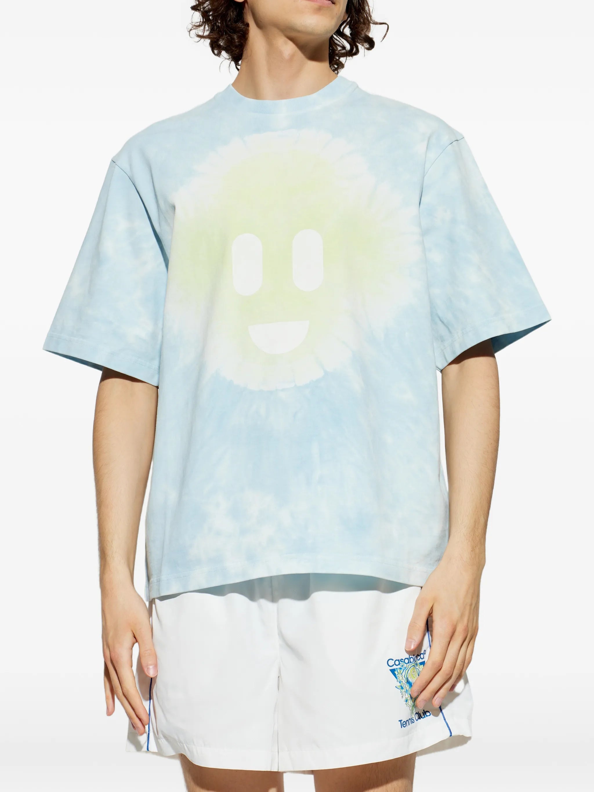 Casablanca Tie Dye Smiley Blue Organic