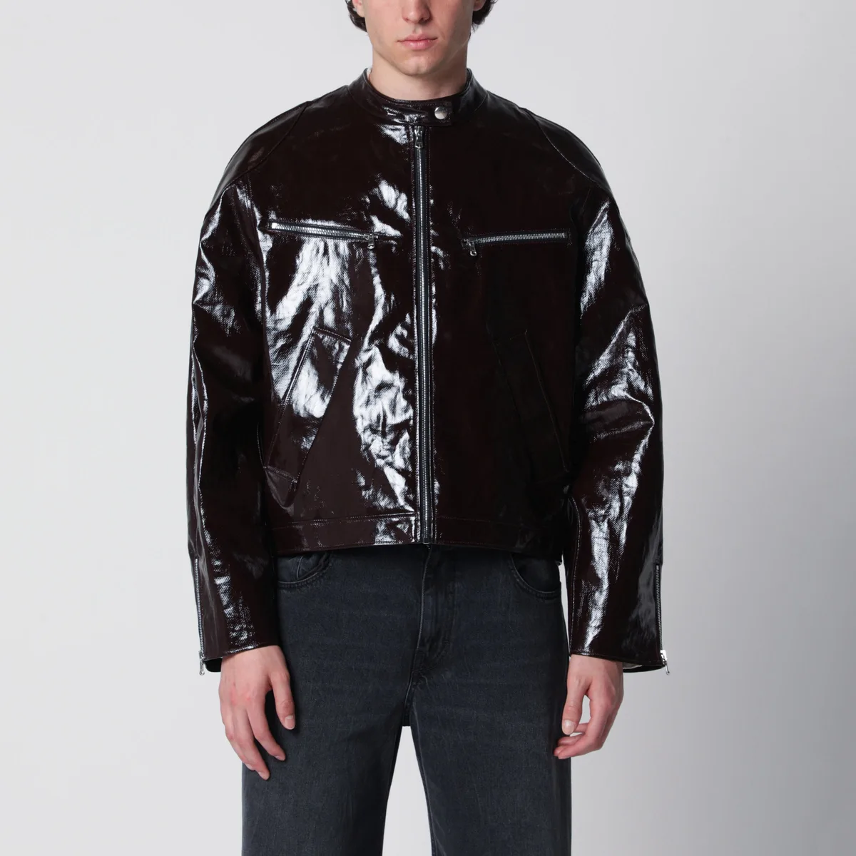 Sefr Séfr Ristretto Racer Coated Linen Jacket