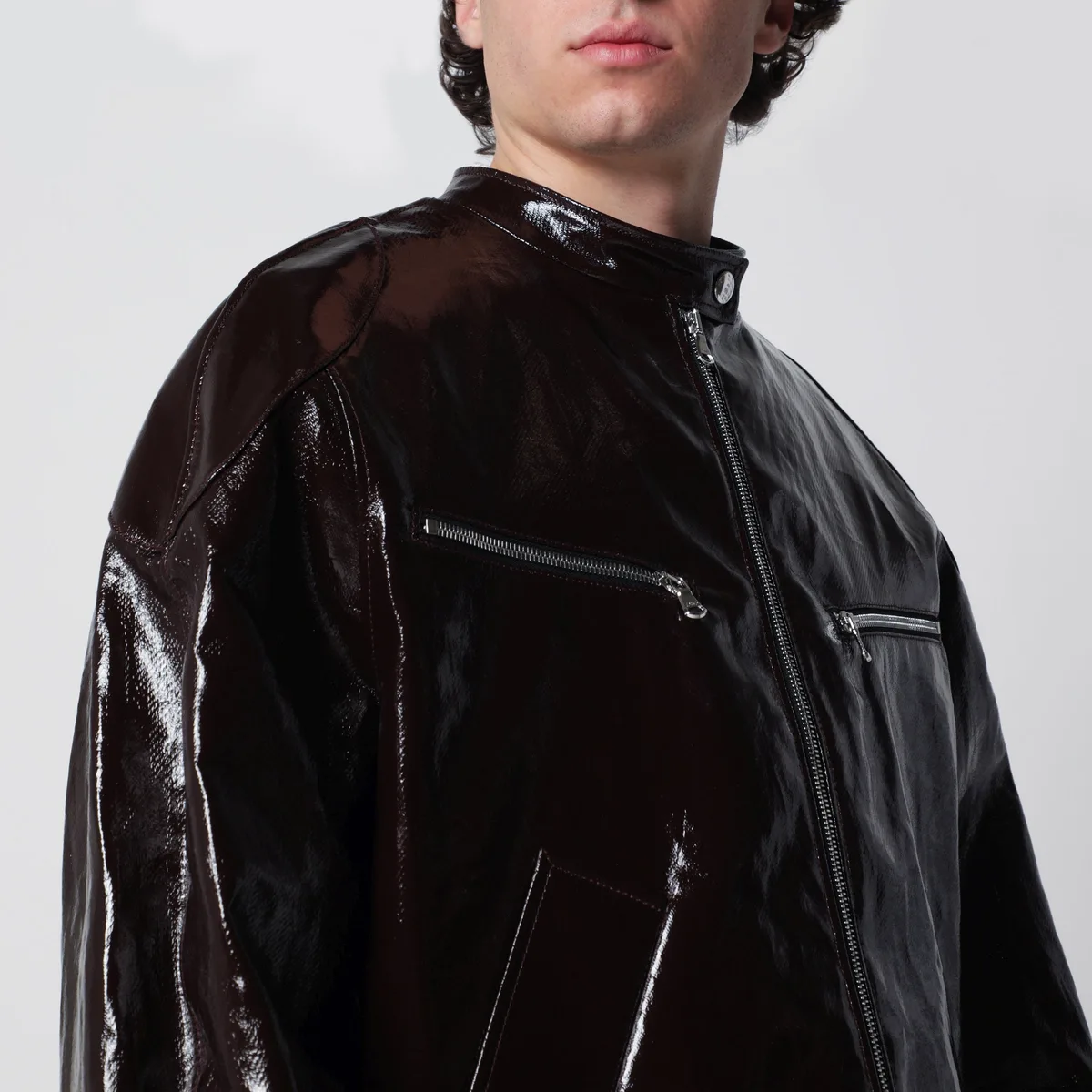 Sefr Séfr Ristretto Racer Coated Linen Jacket