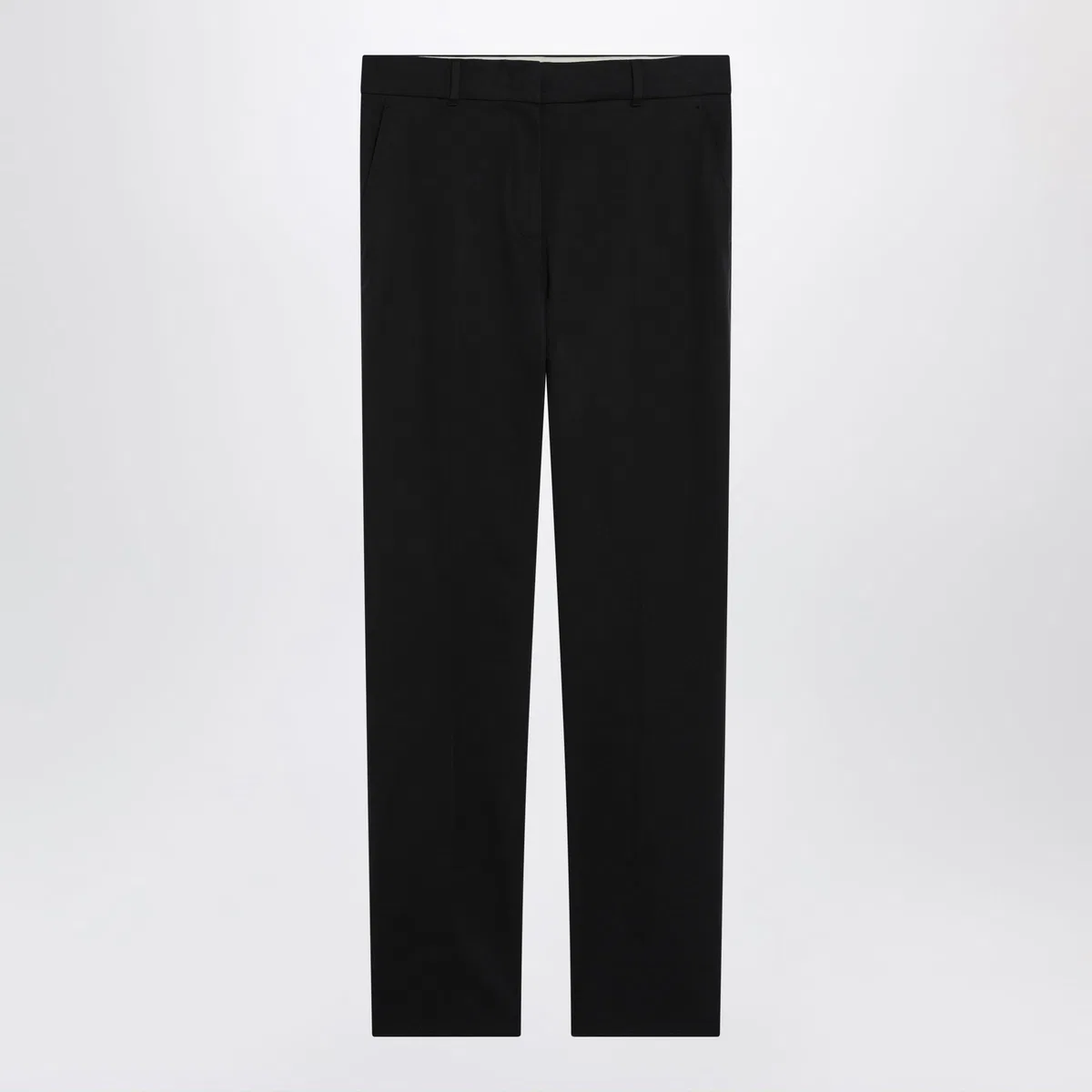 Max Mara Studio Black Stretch Cotton Trousers