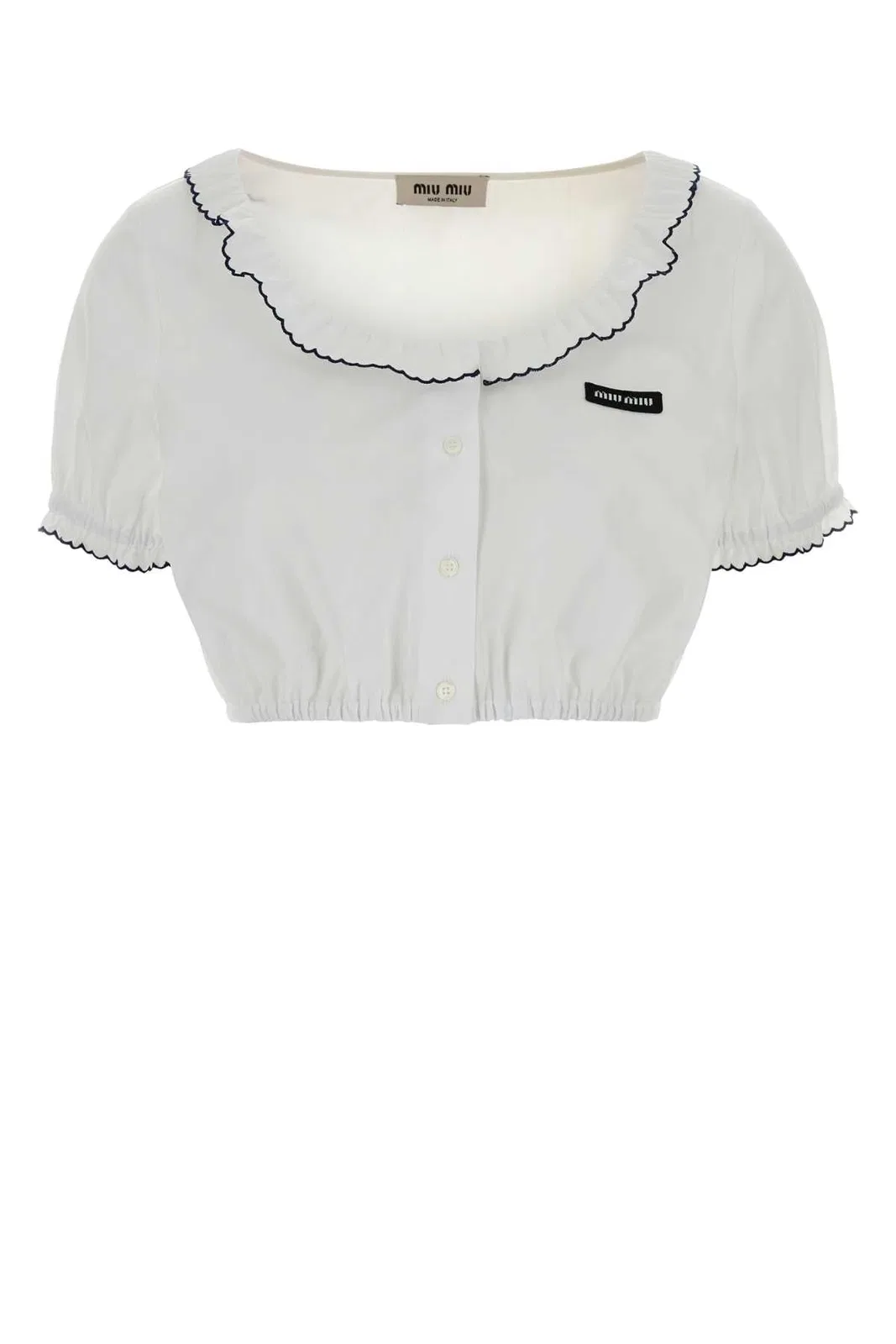 Miu Miu White Poplin Top