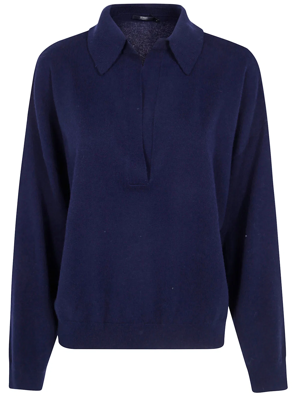 Seventy Wool Cashmere Blend Polo Neck Sweater