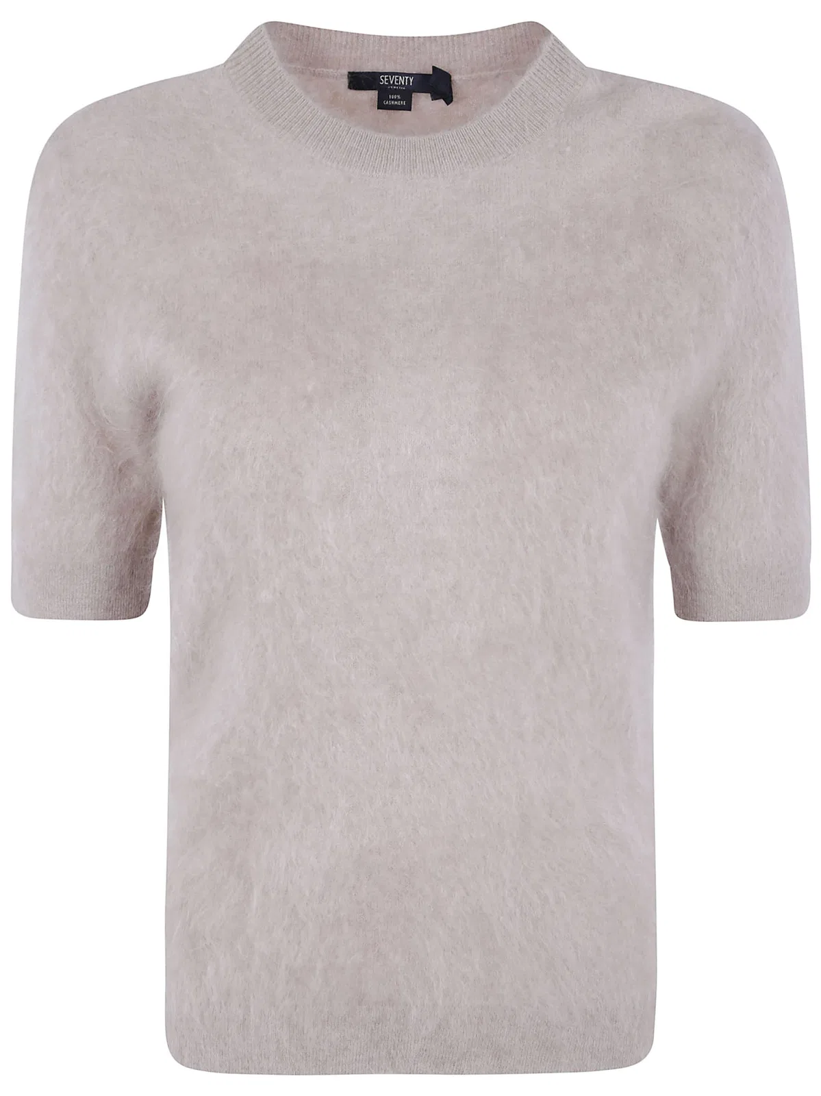 Seventy Cashmere Short Sleeves Round Neck Sweate