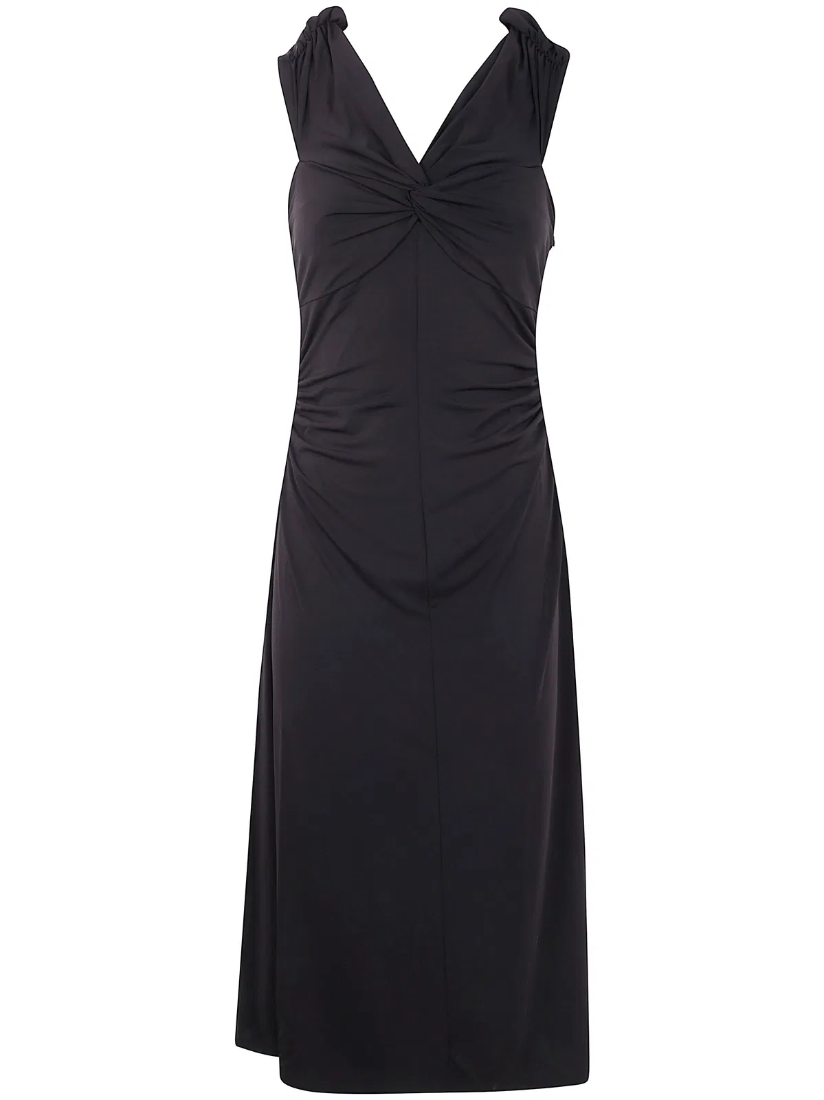 Michael Michael Kors Off Shoulder Twist Midi Dress