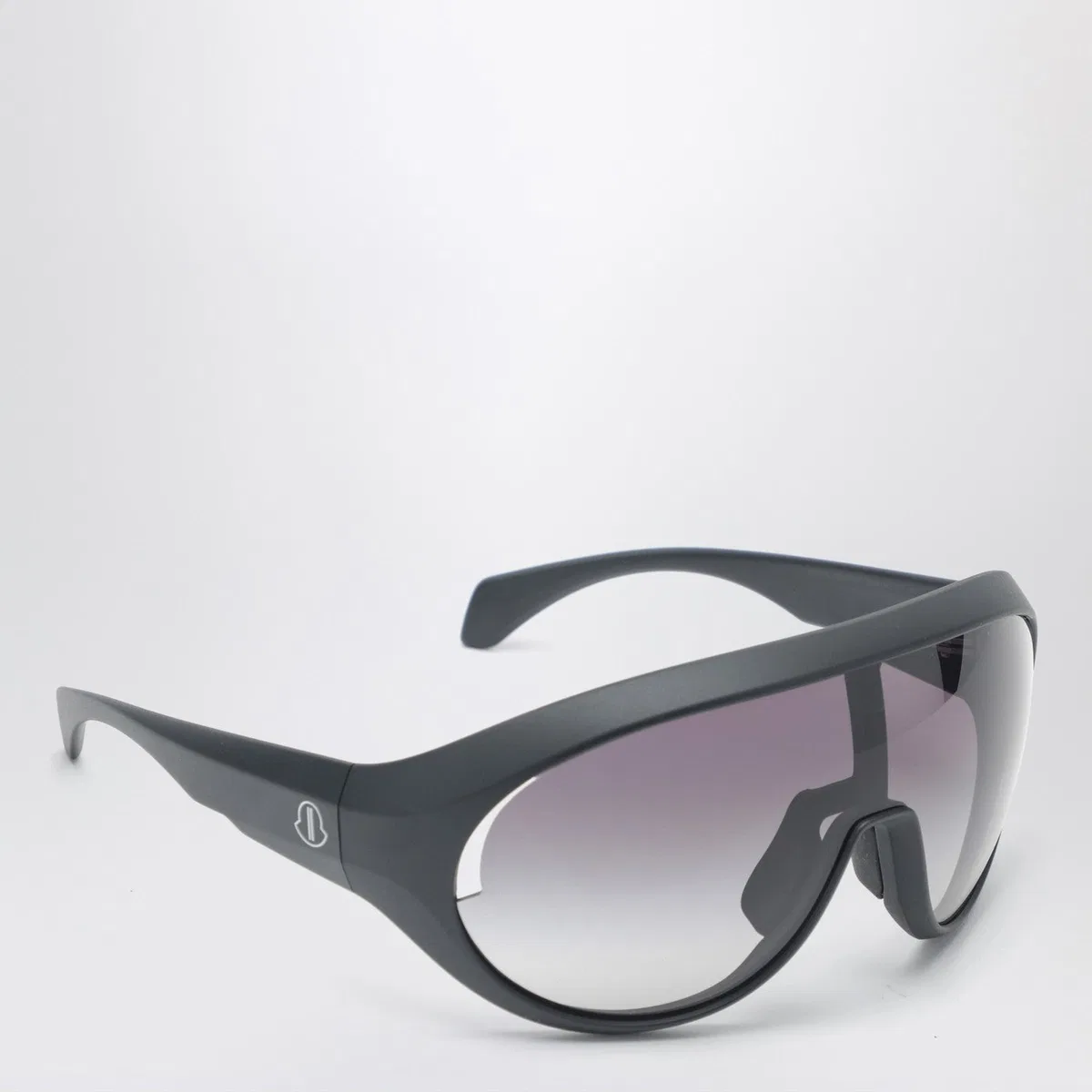 Moncler + rick owens Black Visor Sunglasses