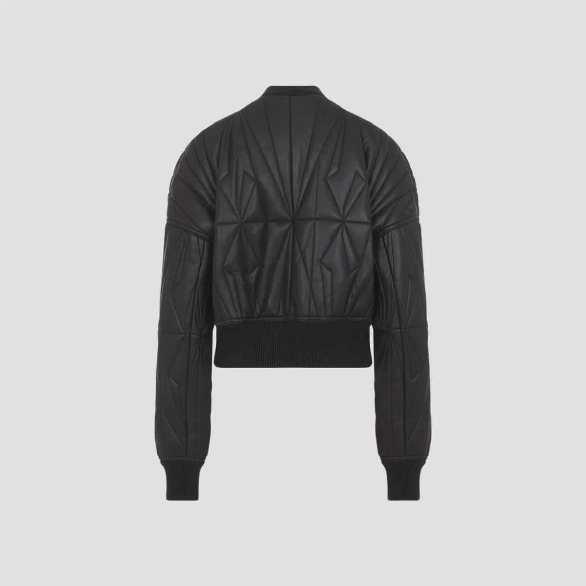 Moncler Rick Owens Leather Bomber Jacket