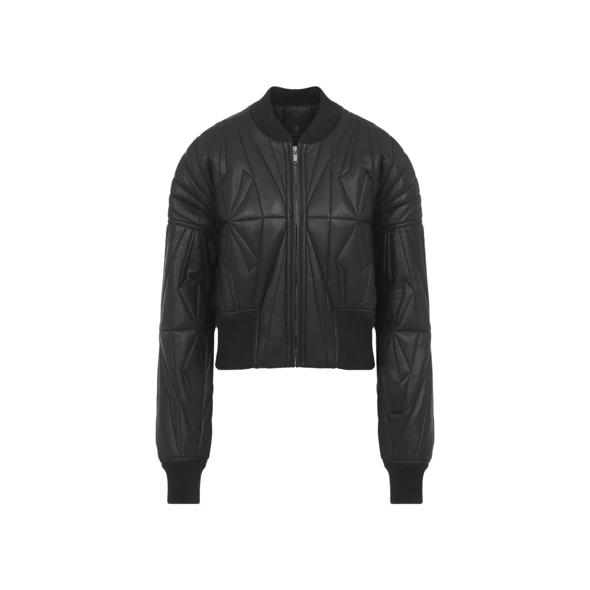 Moncler Rick Owens Leather Bomber Jacket