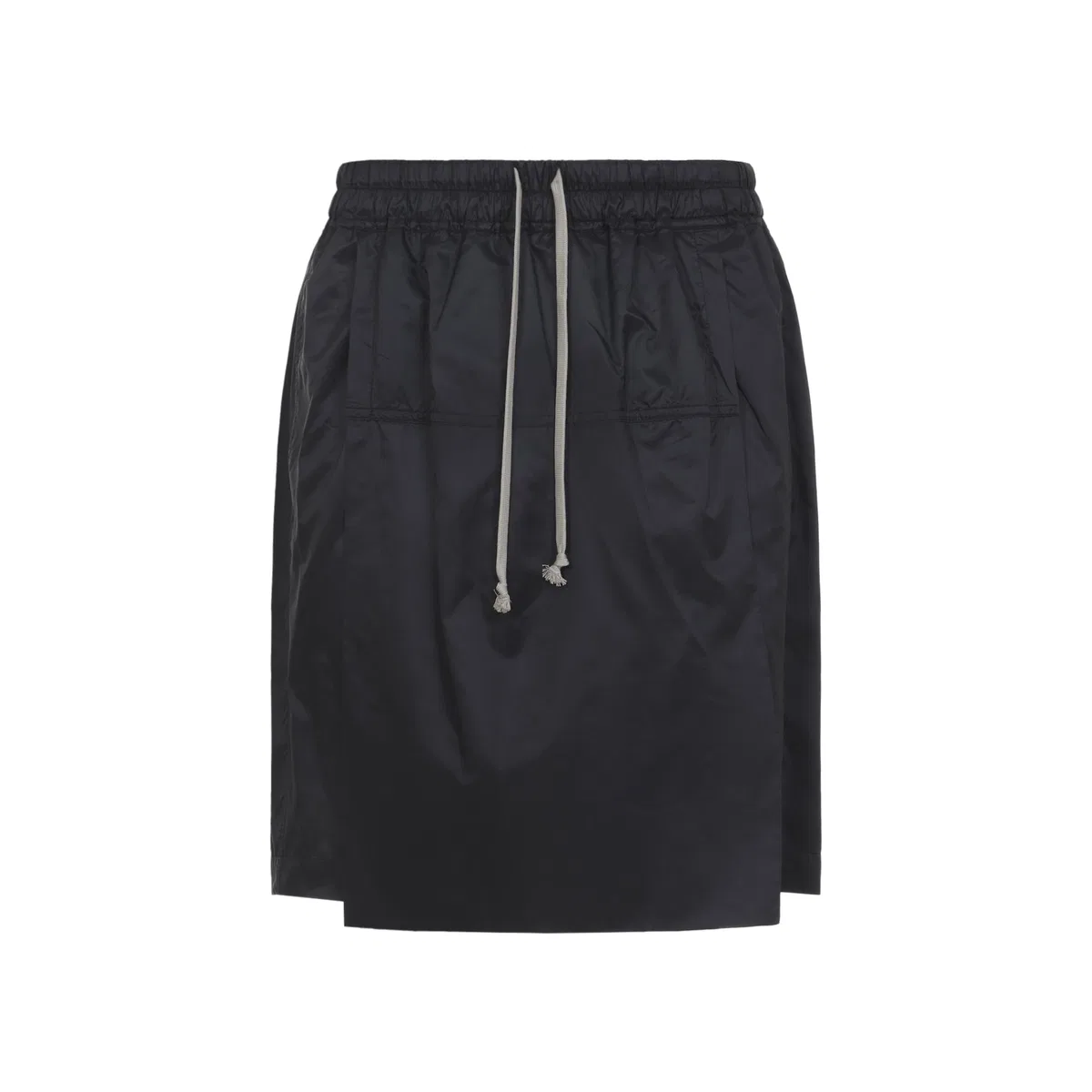 Moncler Rick Owens Black Drawstring Kilt Shorts