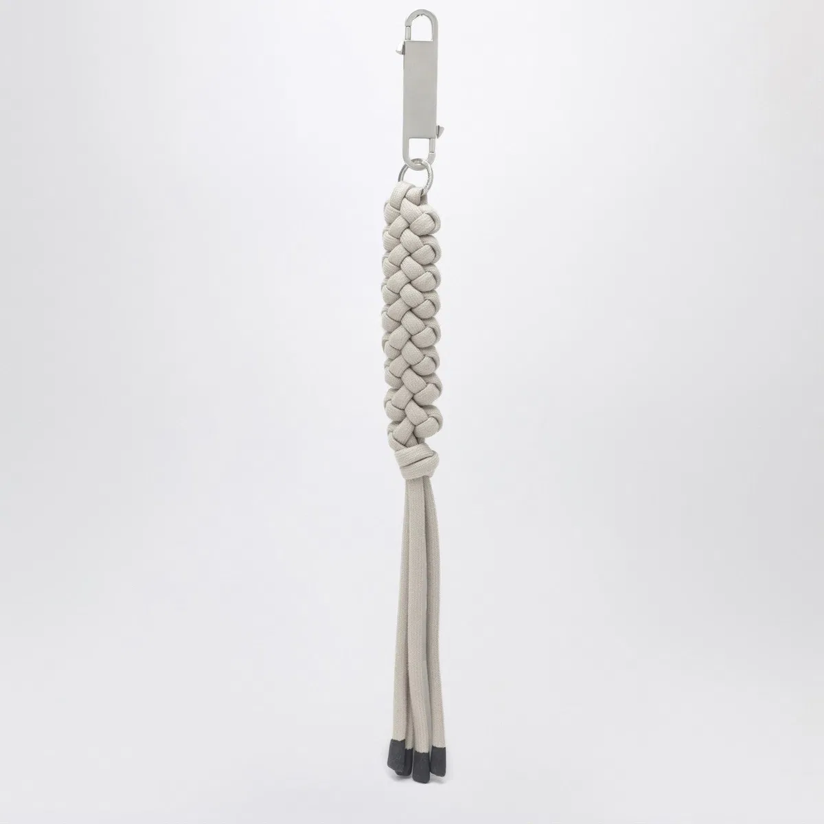 Moncler + rick owens Interwoven Key Holder In Pearl Color