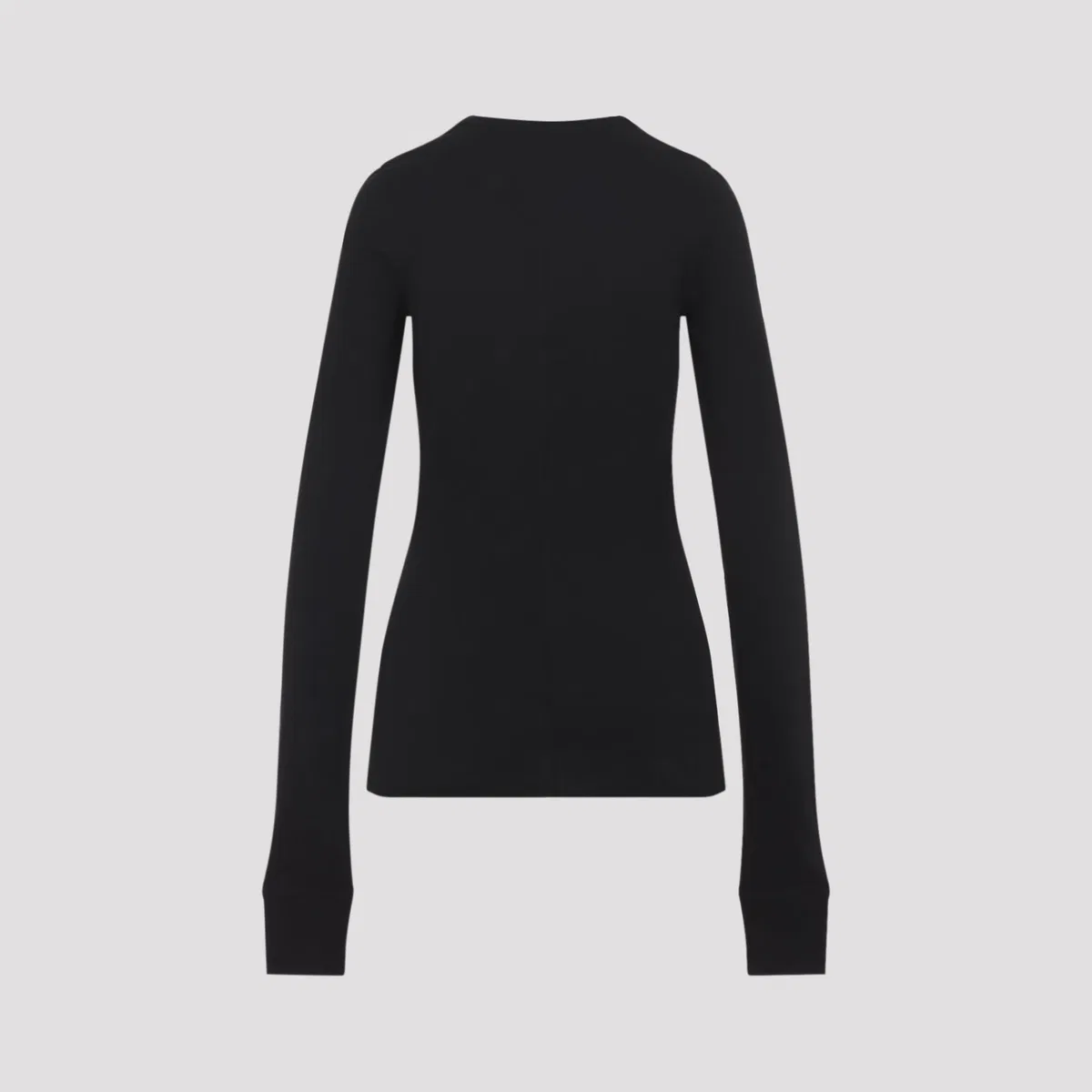 Moncler Rick Owens Black Cotton Knitted Girder T-Shirt