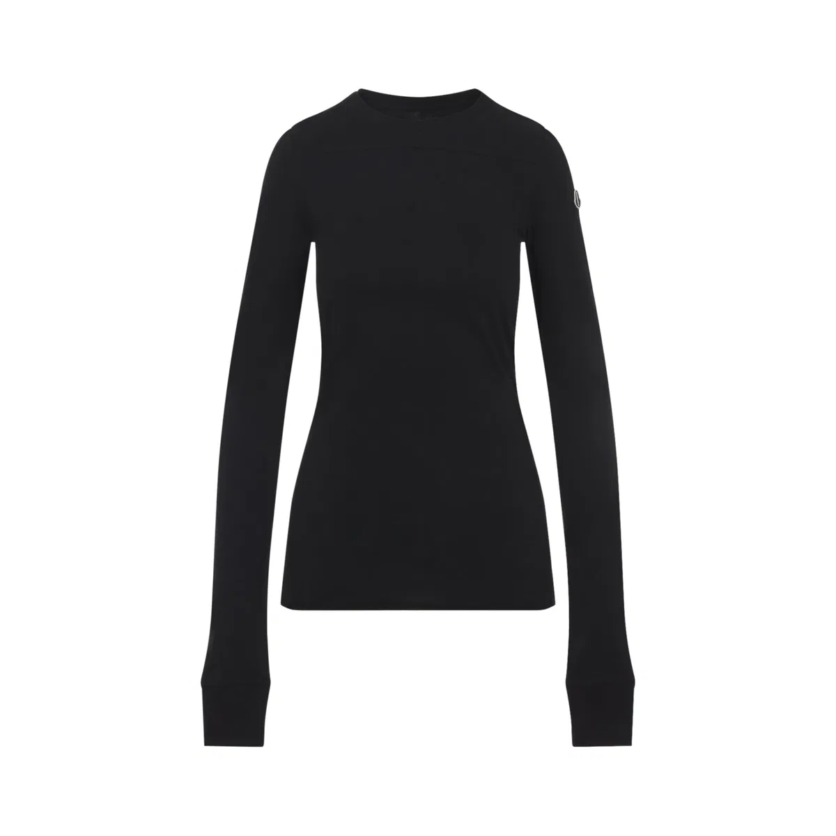 Moncler Rick Owens Black Cotton Knitted Girder T-Shirt
