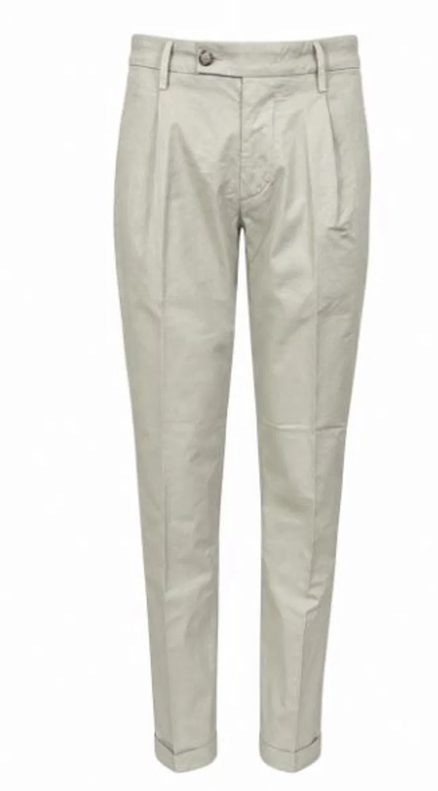 Rehash Light Grey Turn Up Trousers