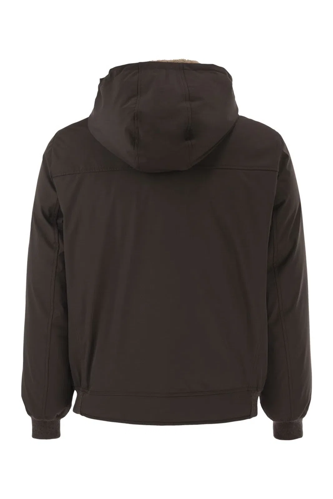 Brunello Cucinelli Padded Hooded Bomber Jacket With Shearli