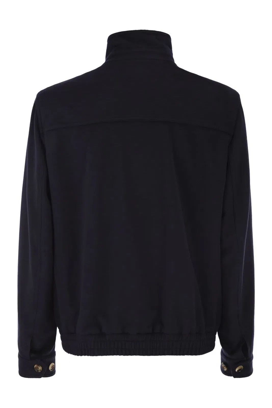 Brunello Cucinelli Virgin Wool Bomber Jacket With Stand Col