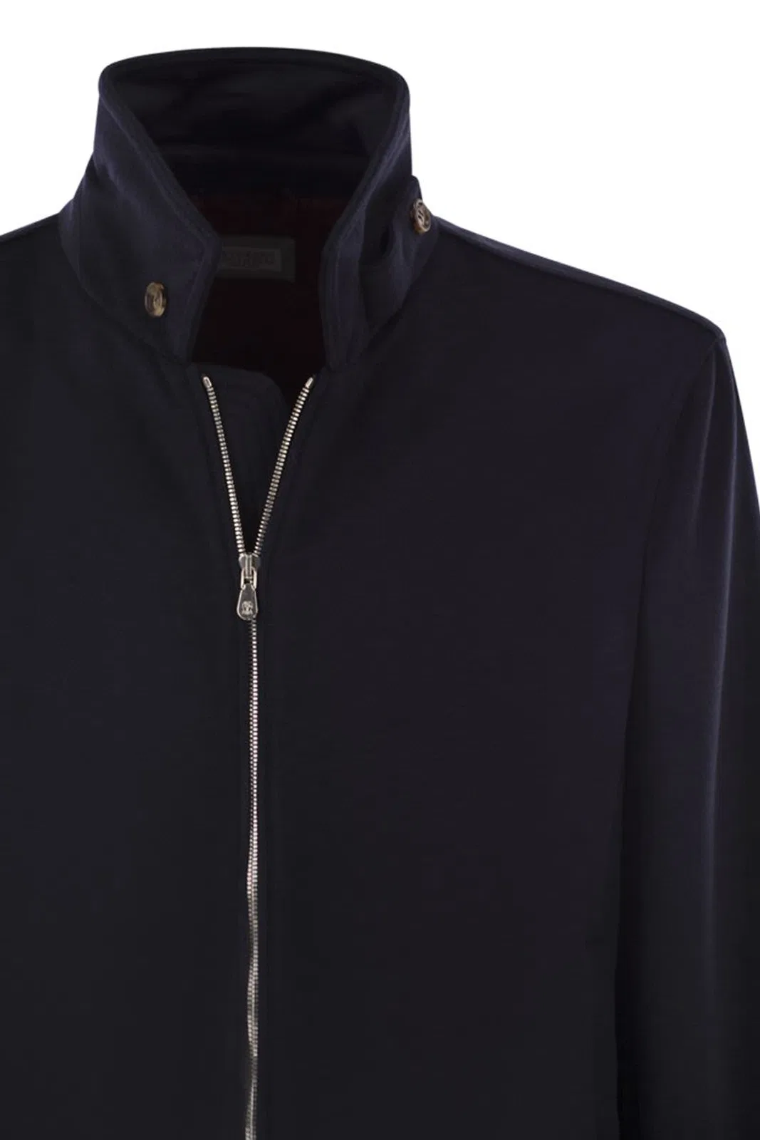 Brunello Cucinelli Virgin Wool Bomber Jacket With Stand Col