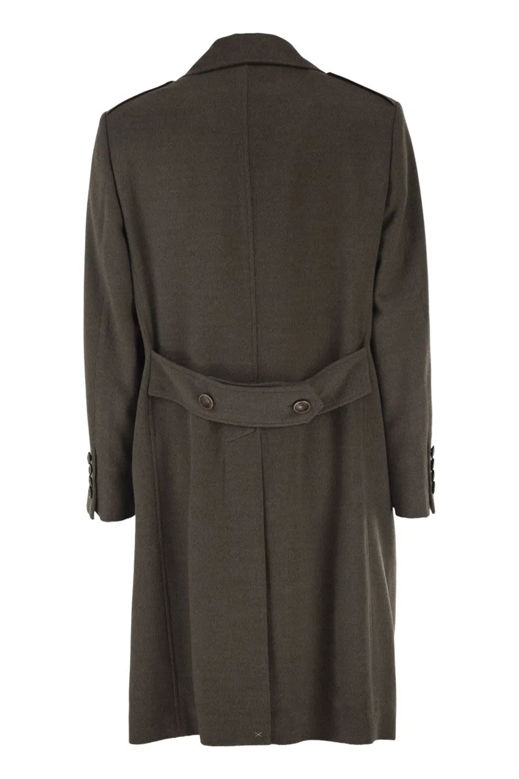 Brunello Cucinelli Double-Breasted Pure Wool Tailored Coat