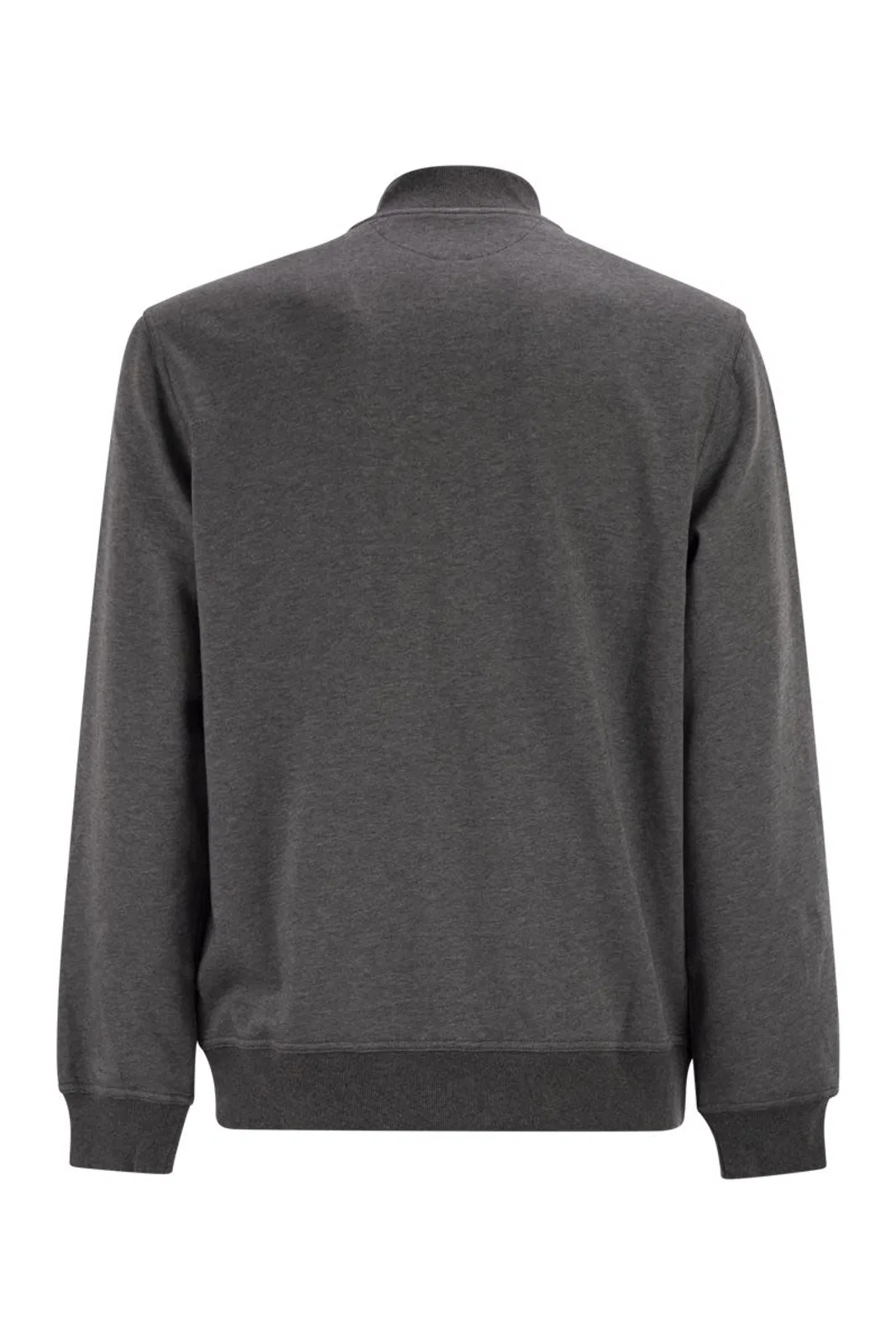 Brunello Cucinelli Techno Cotton Fleece Topwear With Zip