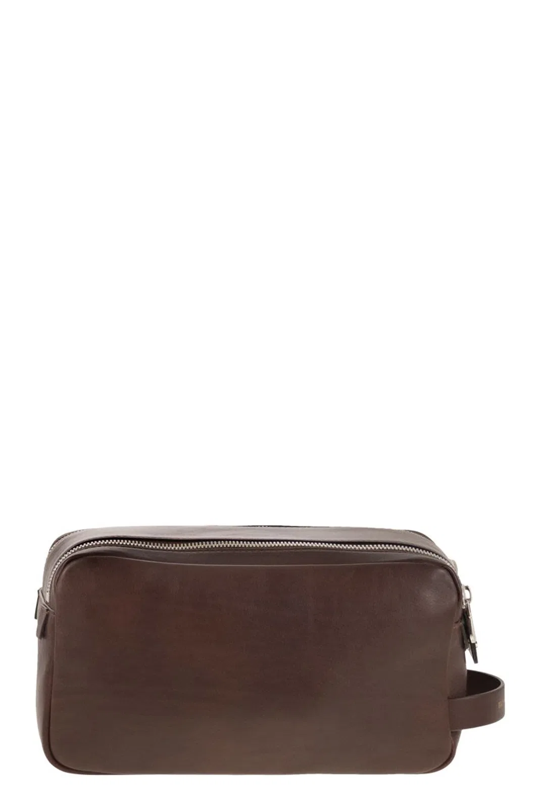 Brunello Cucinelli Leather Beauty Case With Double Zip