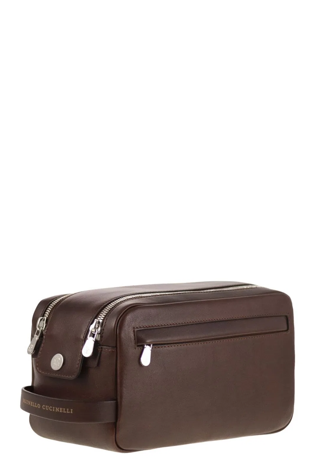 Brunello Cucinelli Leather Beauty Case With Double Zip
