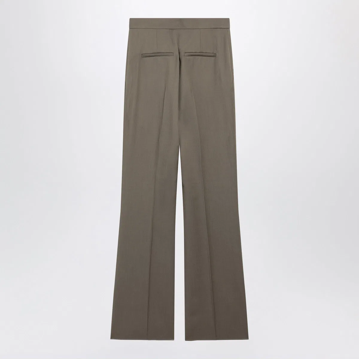 Max Mara Camel Wool Gabardine Trousers