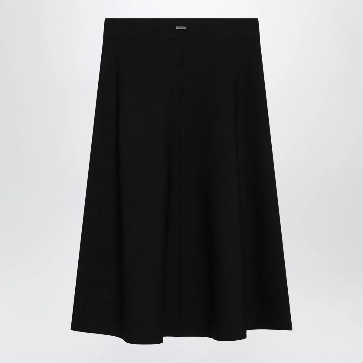 Max Mara Flared Midi Skirt In Viscose Crรชpe Yarn,