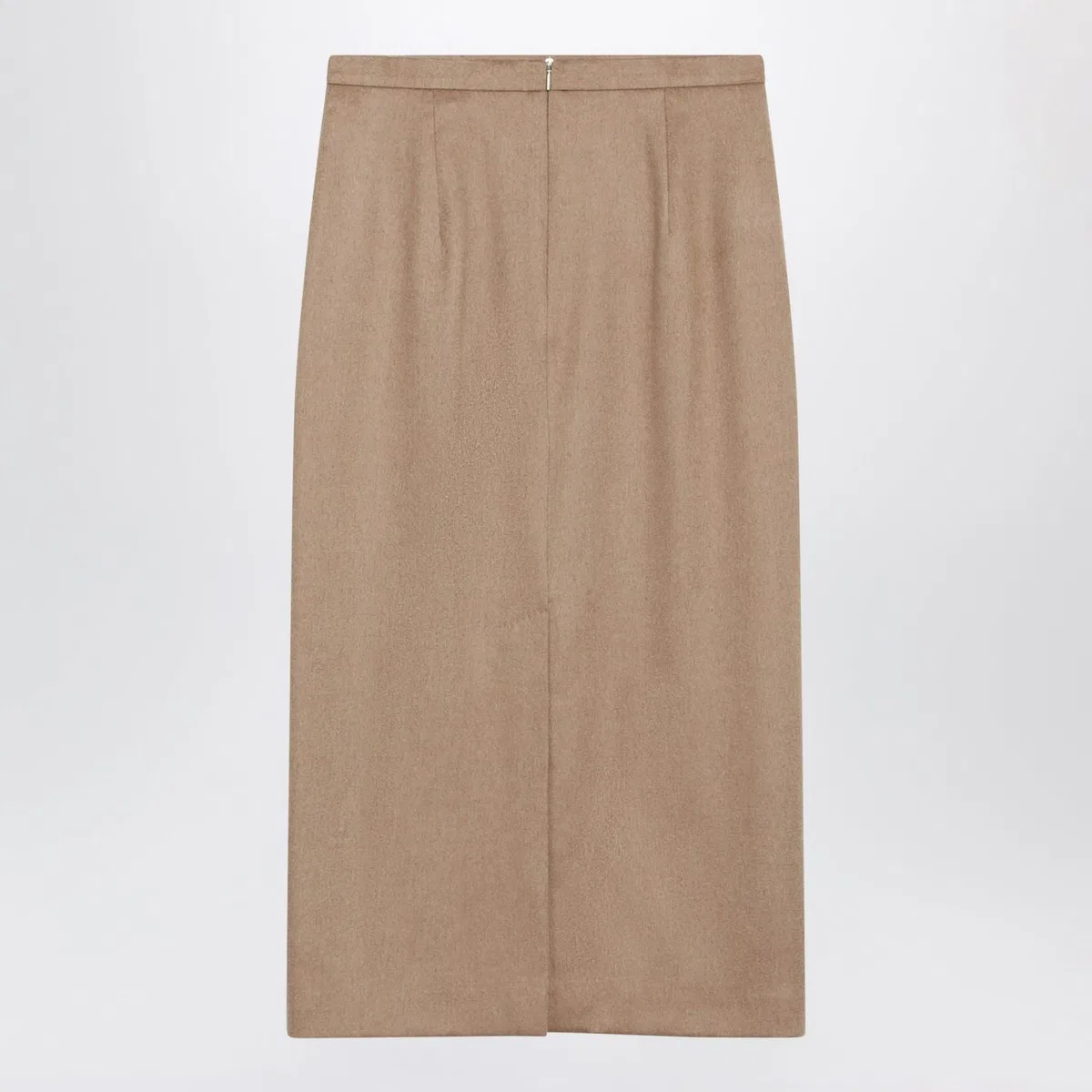 Max Mara Camel Brushed Pencil Skirt