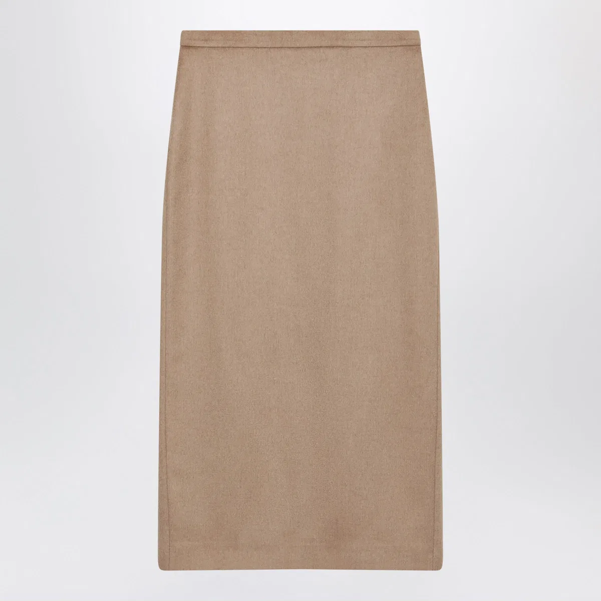 Max Mara Camel Brushed Pencil Skirt