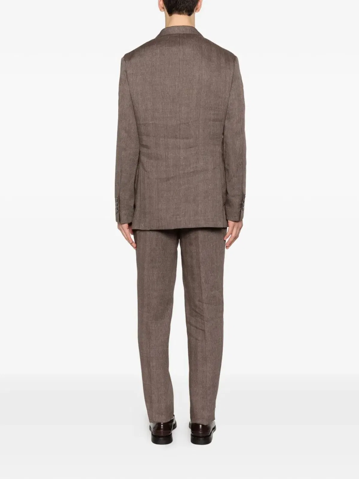 Brunello Cucinelli Linen And Virgin Wool Chevron Leisure Su