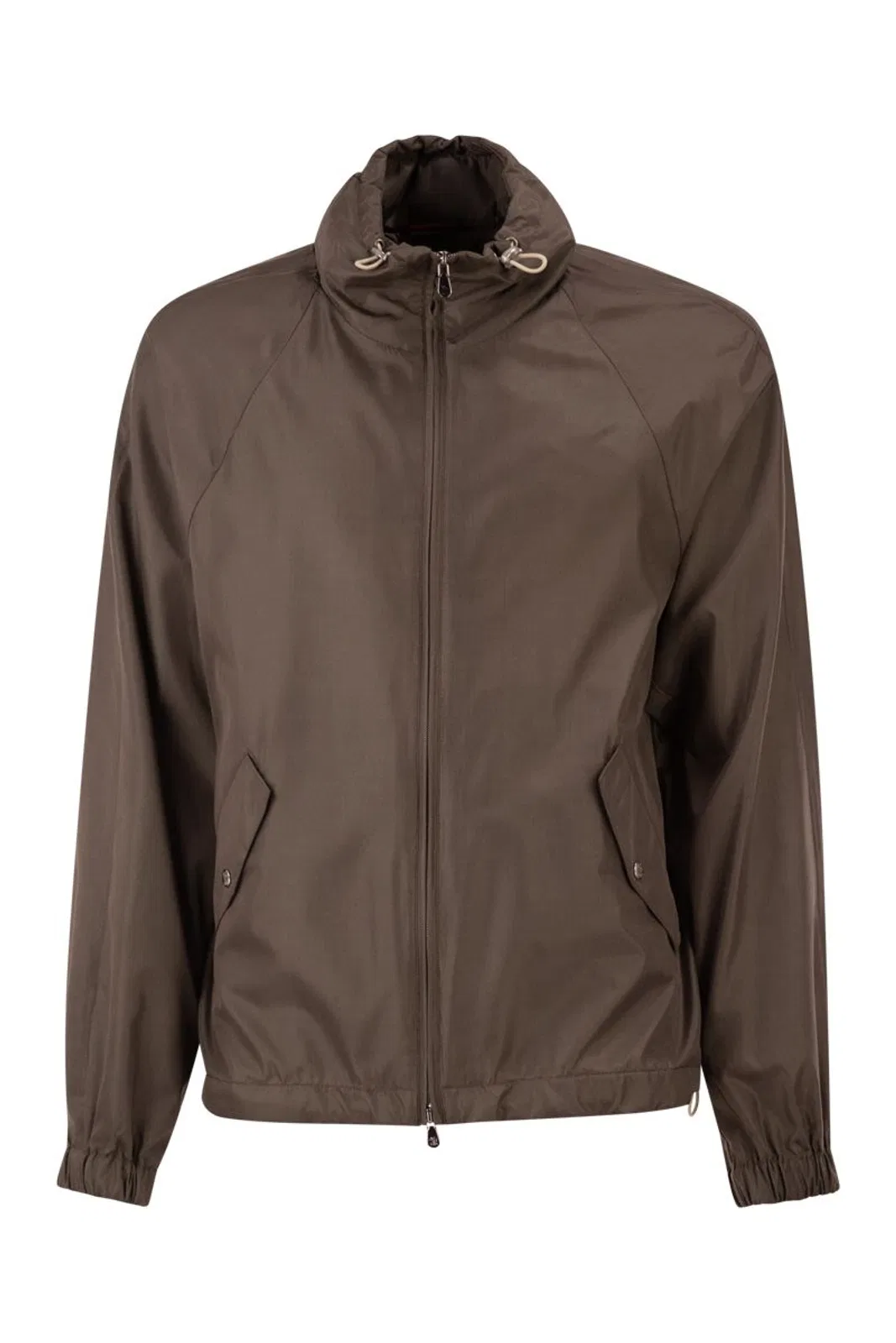 Brunello Cucinelli Unlined Jacket In Membrane Silk