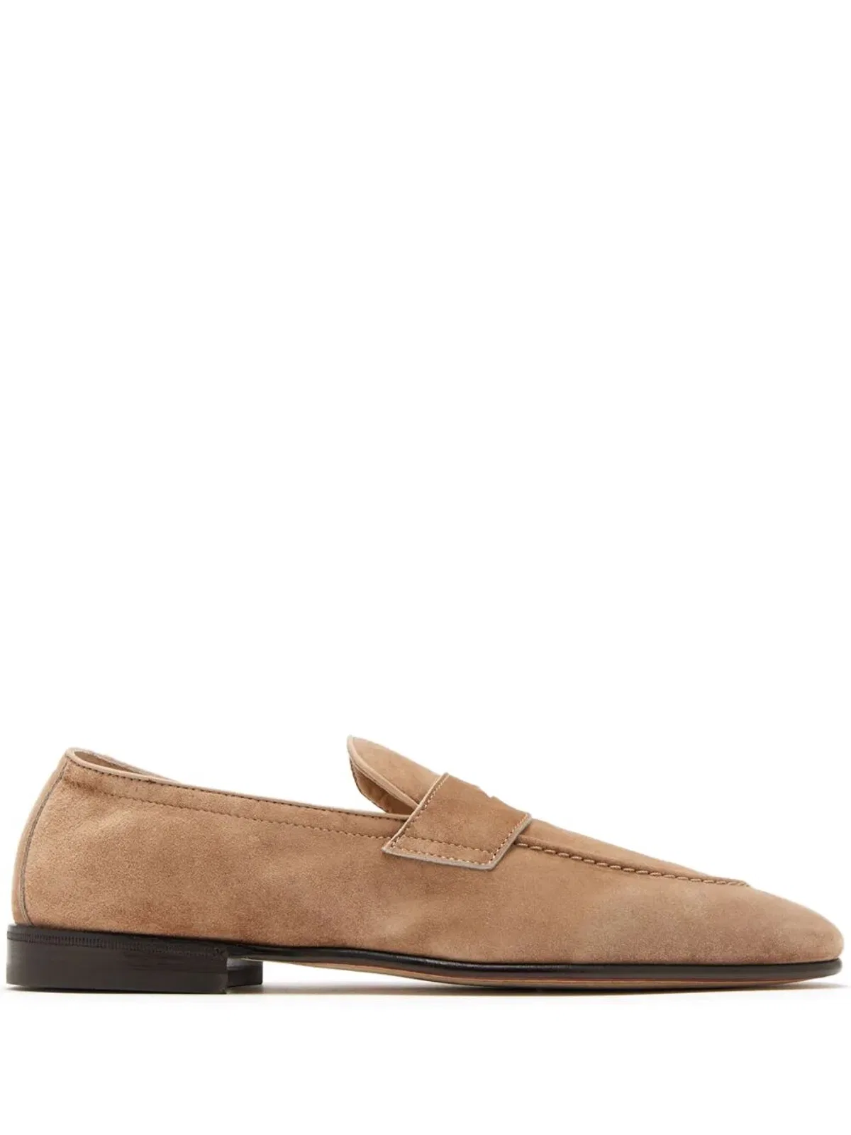 Brunello Cucinelli Soft Suede Penny Loafer