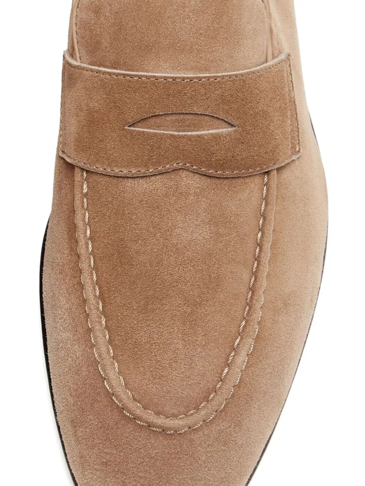 Brunello Cucinelli Soft Suede Penny Loafer