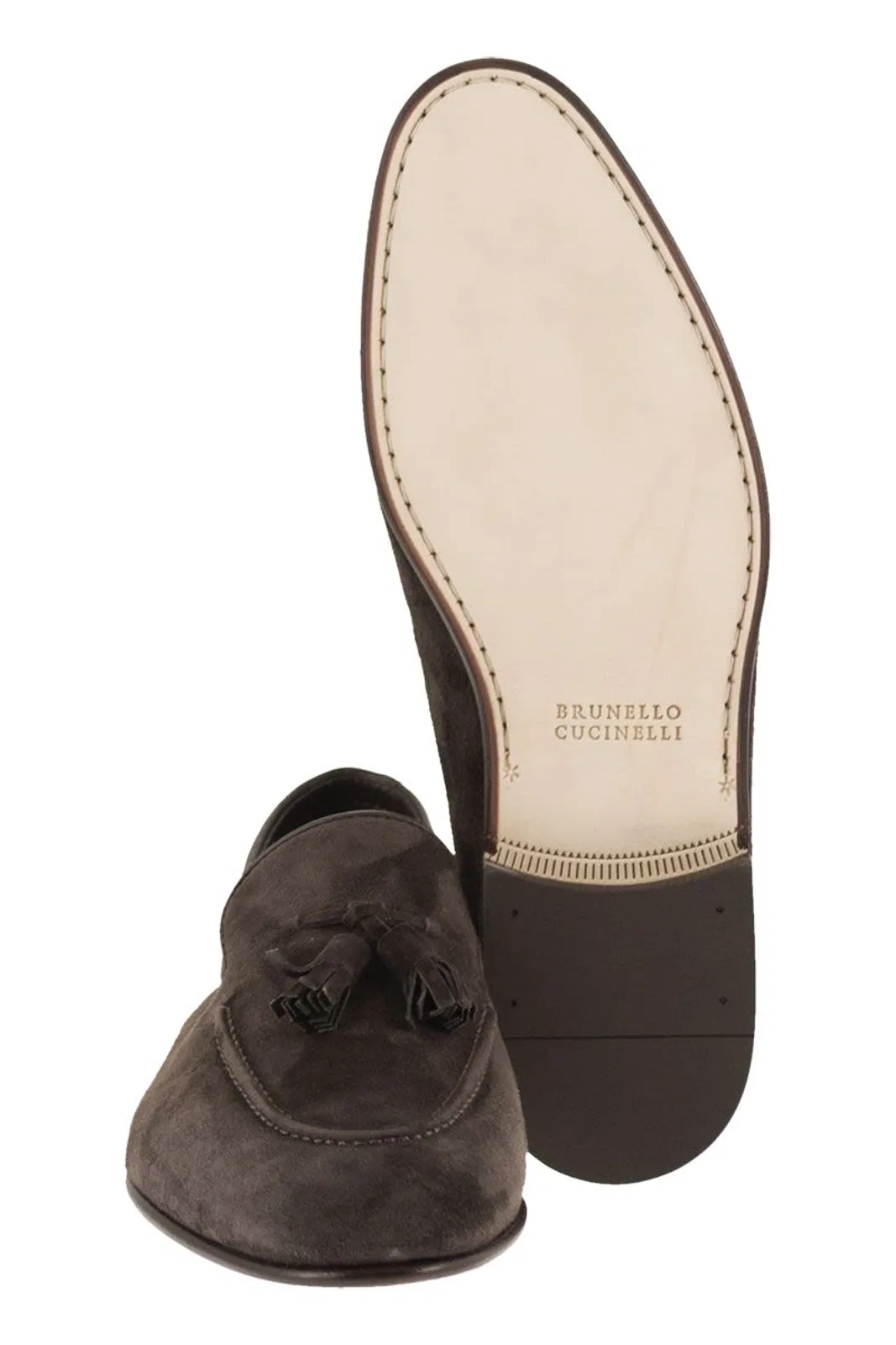 Brunello Cucinelli Suede Moccasins With Tassels