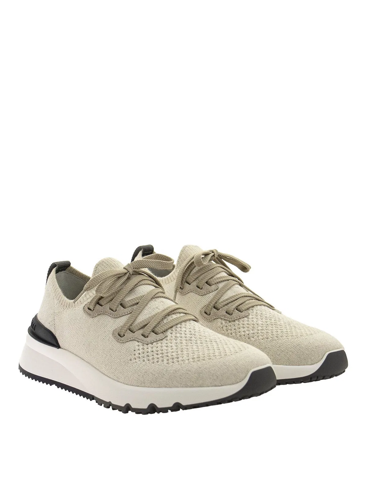 Brunello Cucinelli Cotton Knit Sneakers