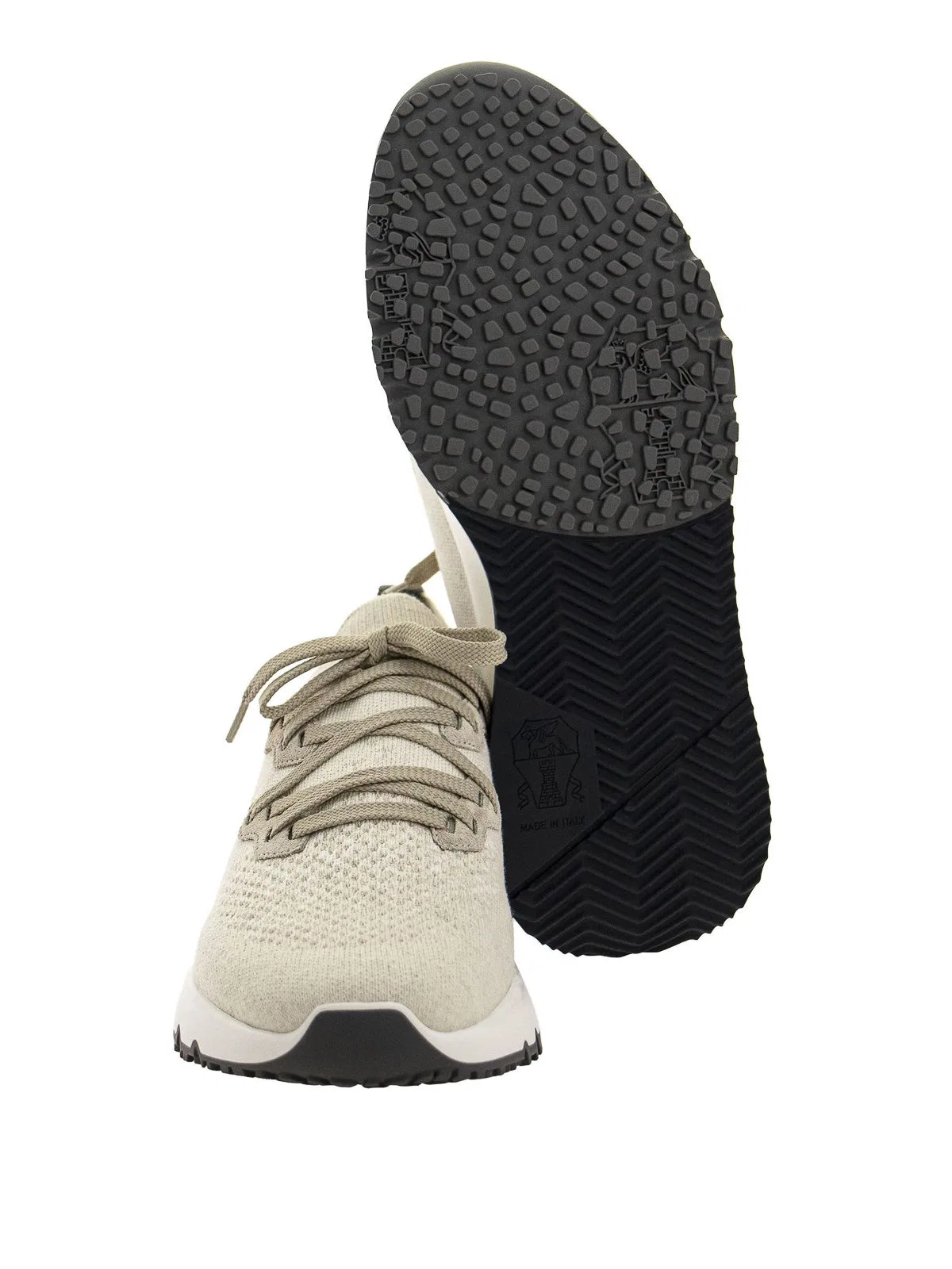 Brunello Cucinelli Cotton Knit Sneakers