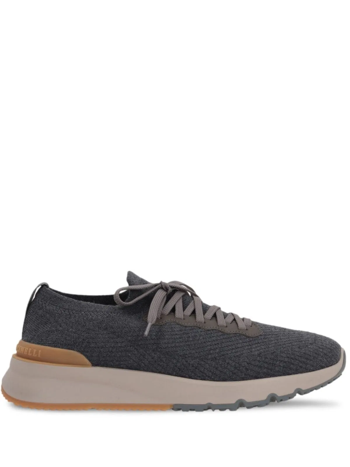 Brunello Cucinelli Grey Brunello Cucinelli Mens Stretch-Kni