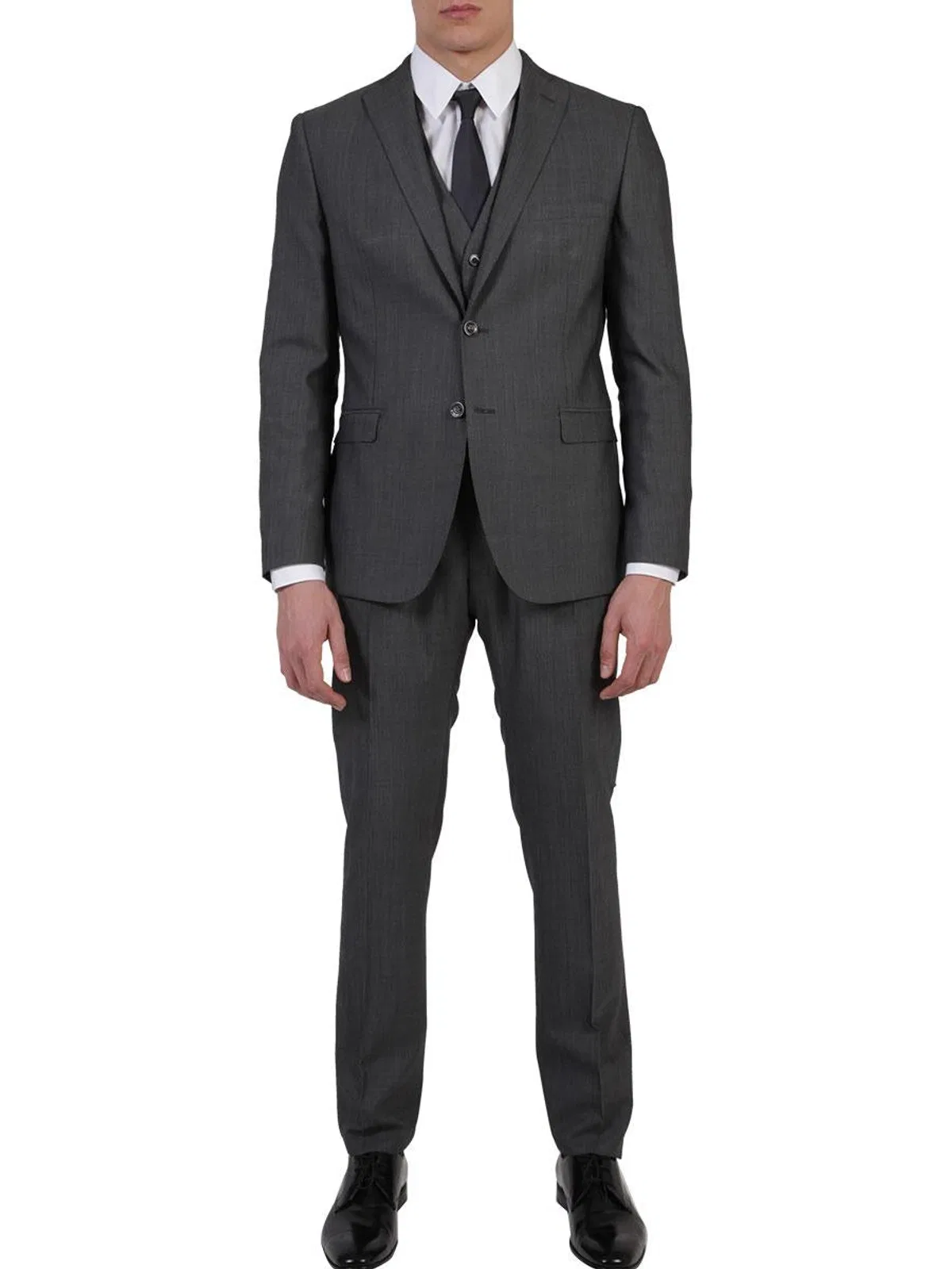 Tonello Gray Three-Piece Suit