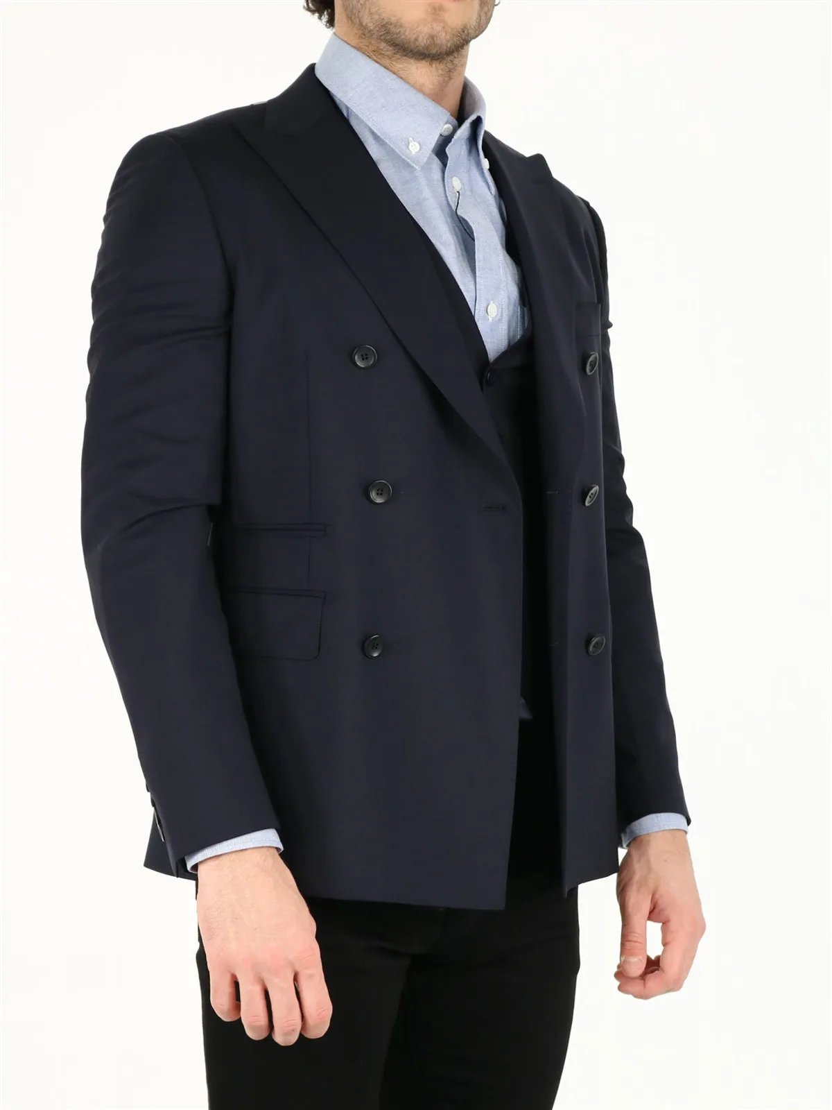 Tonello Blue Wool Jacket