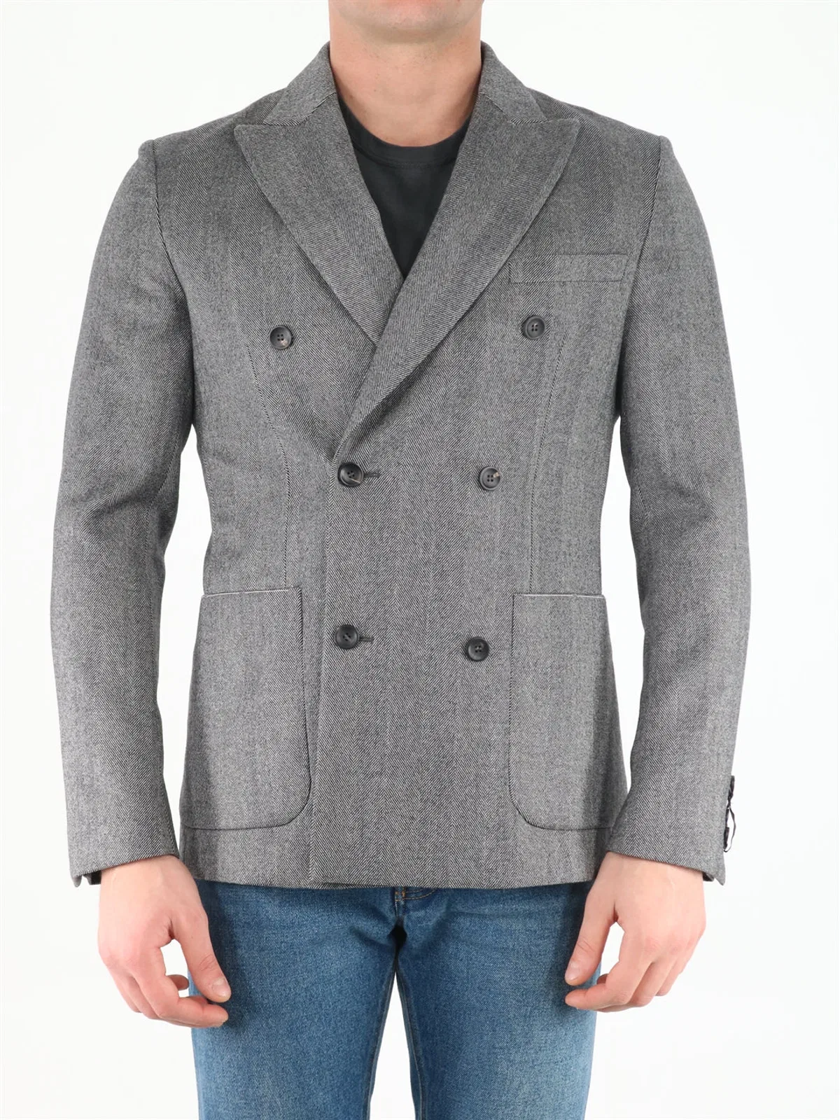 Tonello Grey Wool Jacket