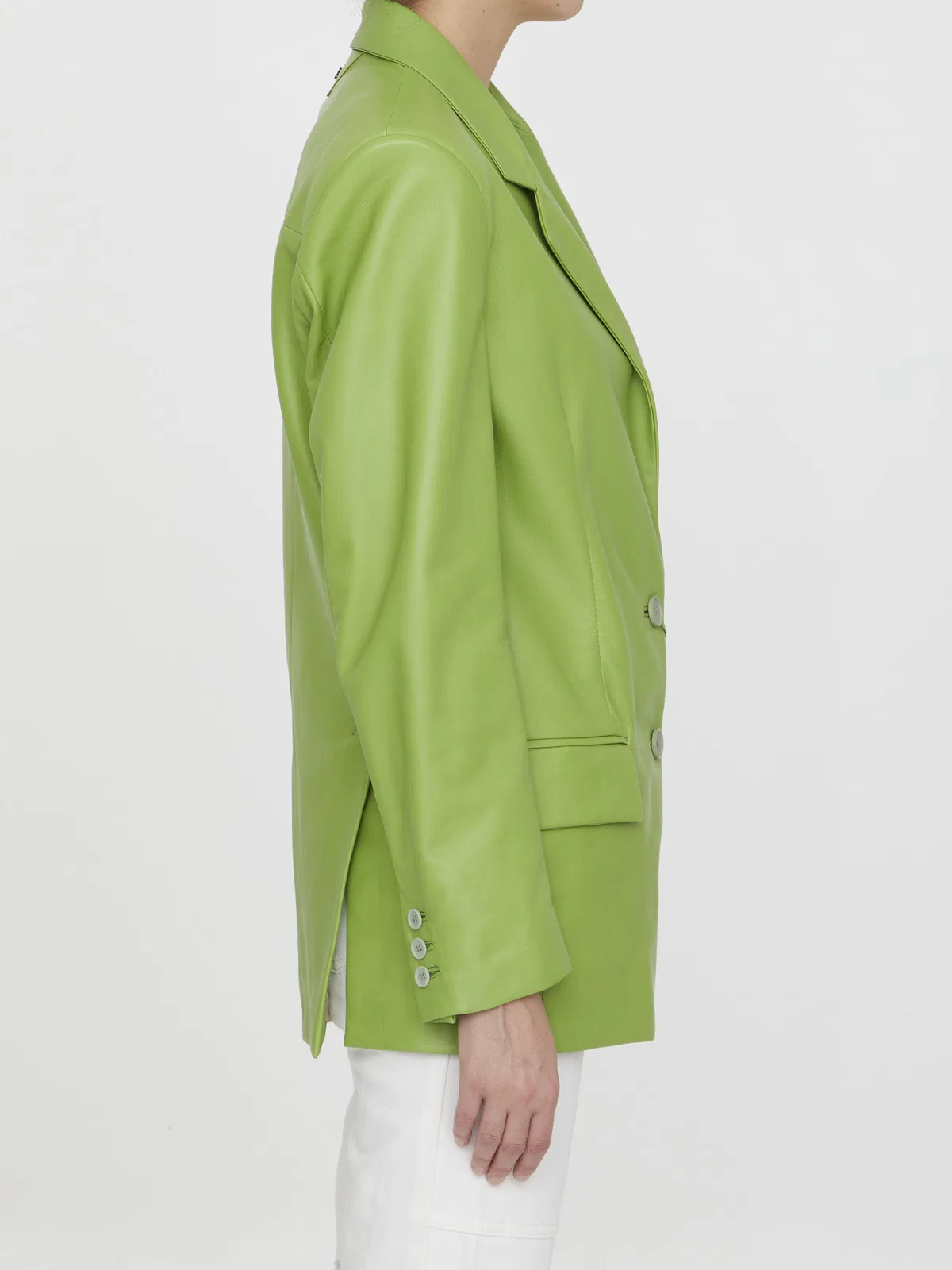 Salvatore Santoro Lime Leather Jacket