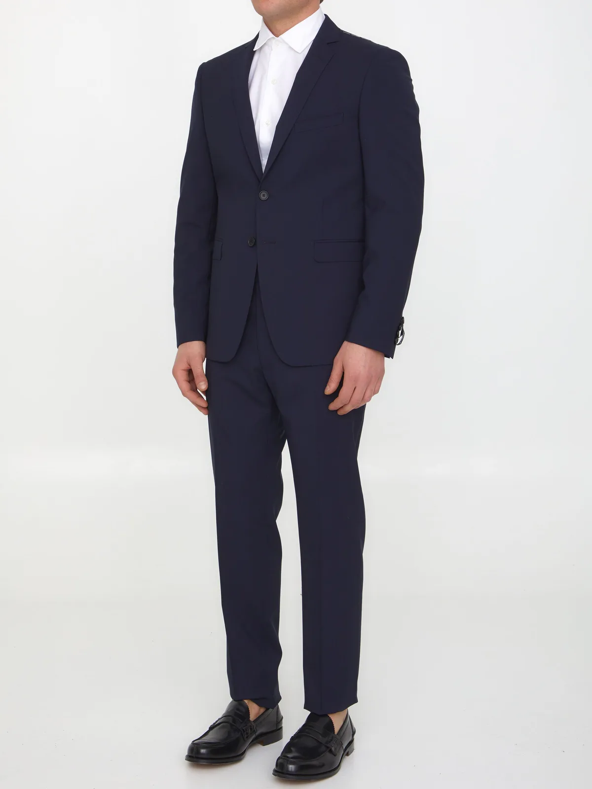 Tonello Blue Wool Two-Piece Suit