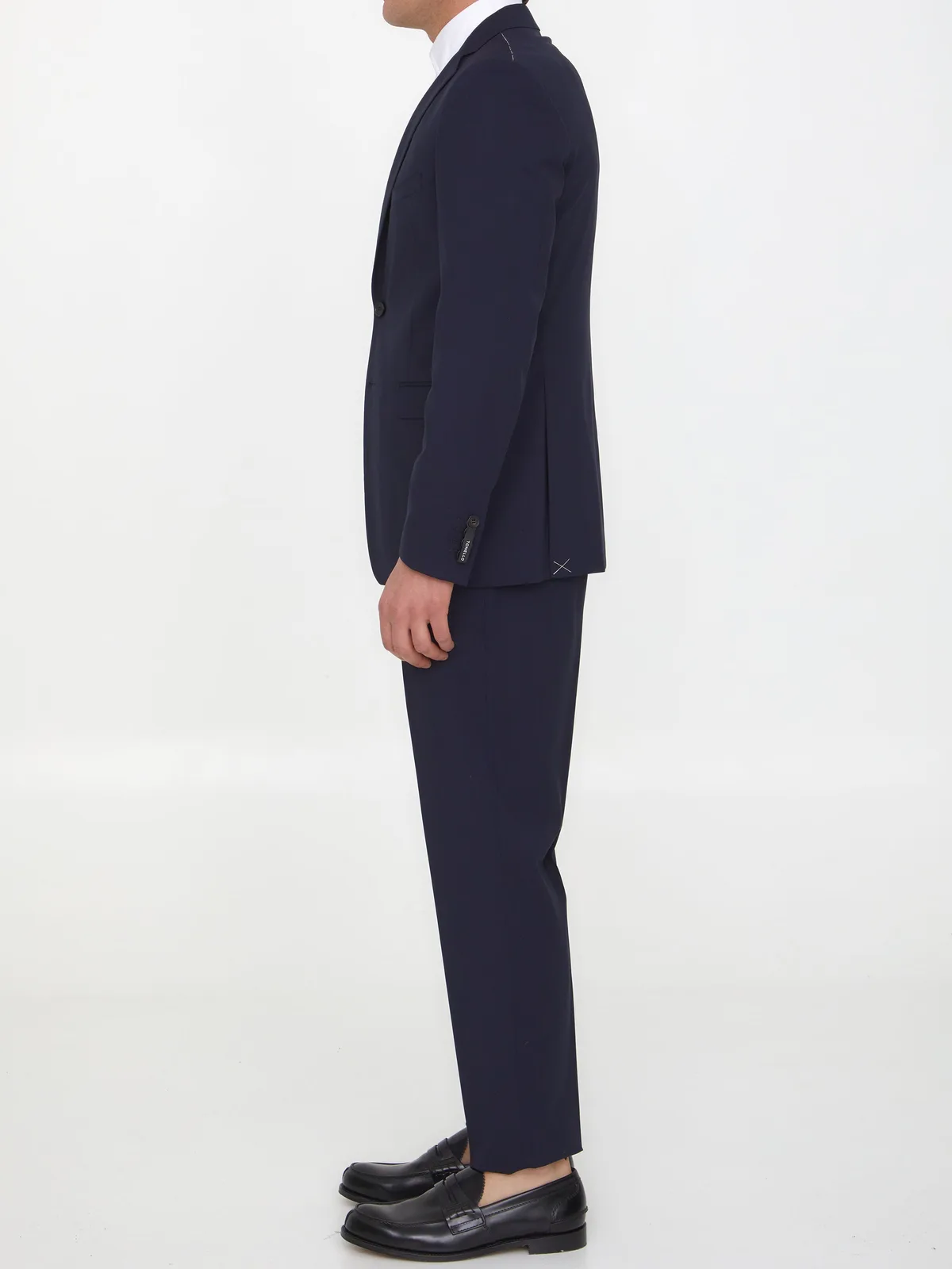 Tonello Blue Wool Two-Piece Suit