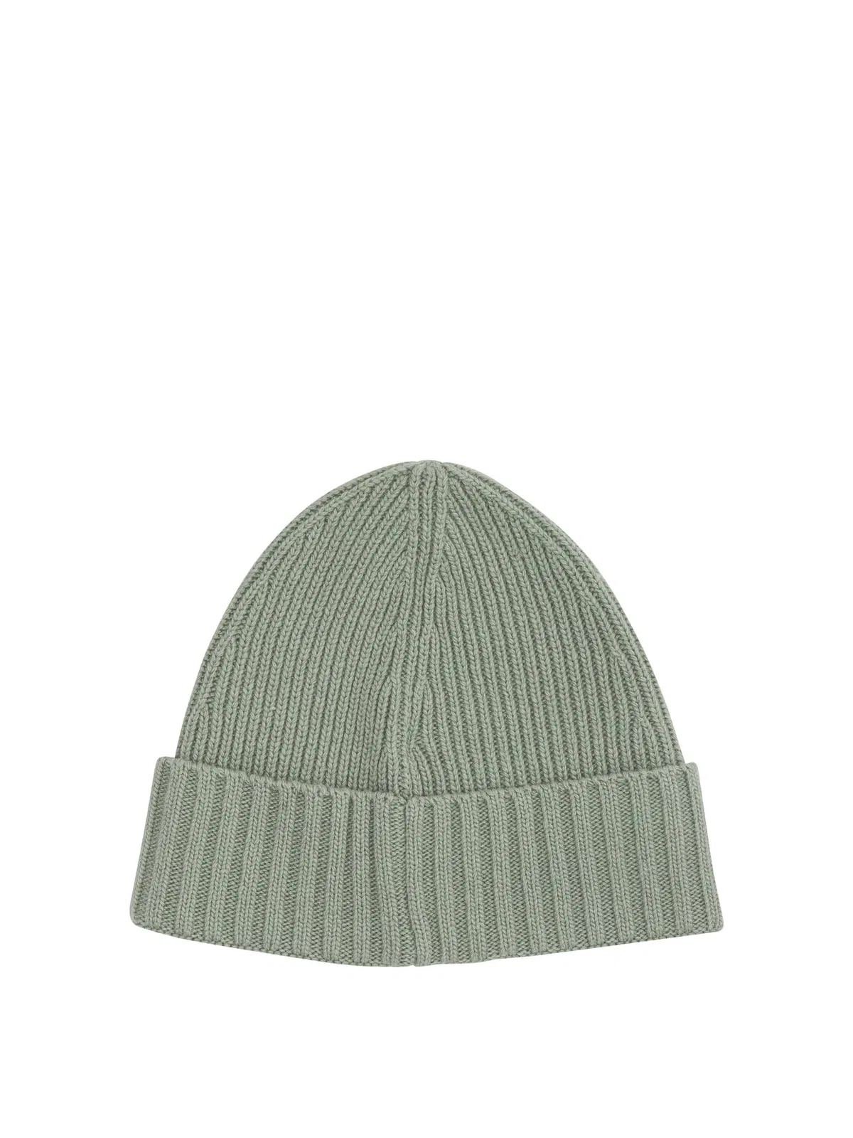 Stone Island Kids Green Wool Beanie