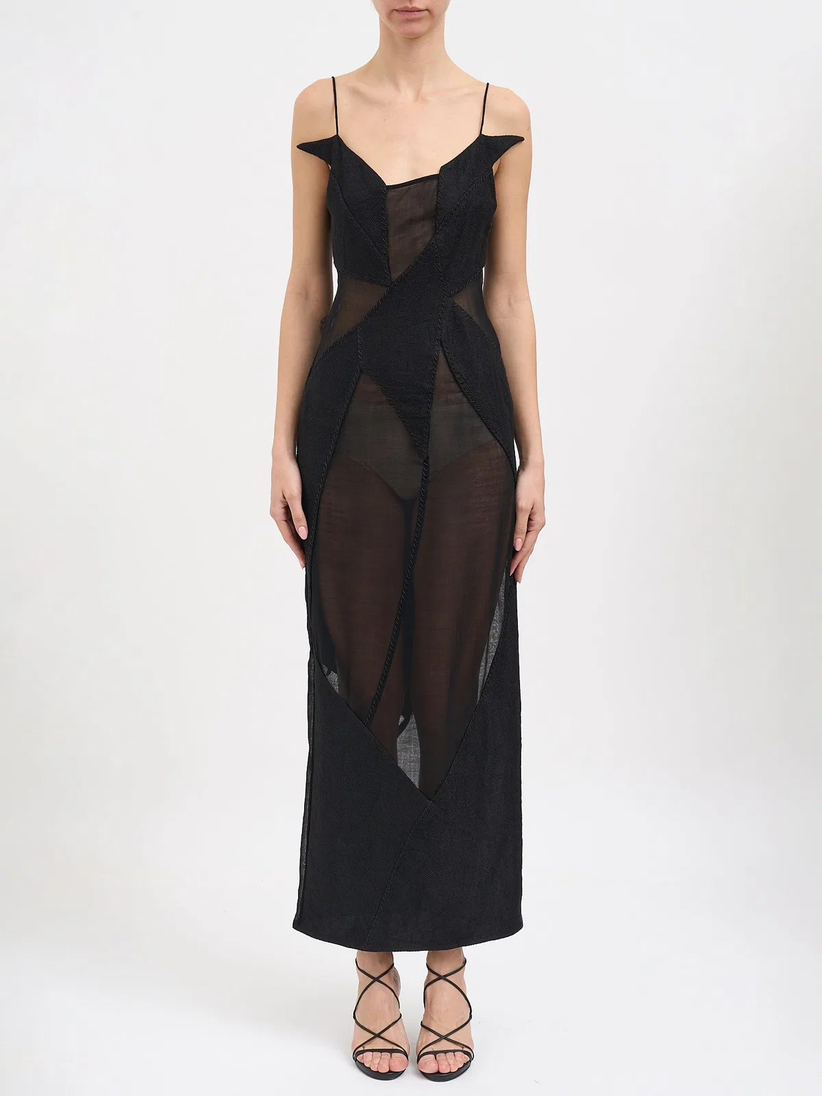 Yehuafan Long Dress In Virgin Wool