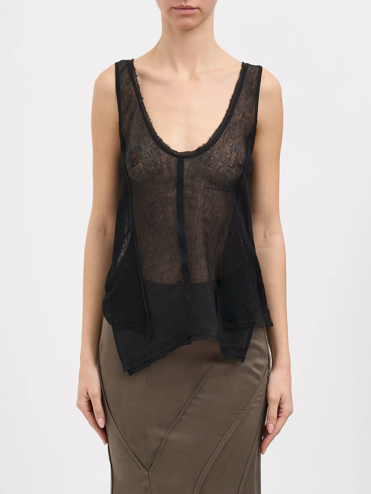 Yehuafan Linen And Ramie Tank Top