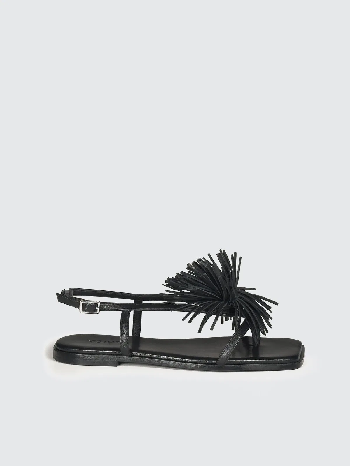 Vic Matie' Flat Leather Sandal