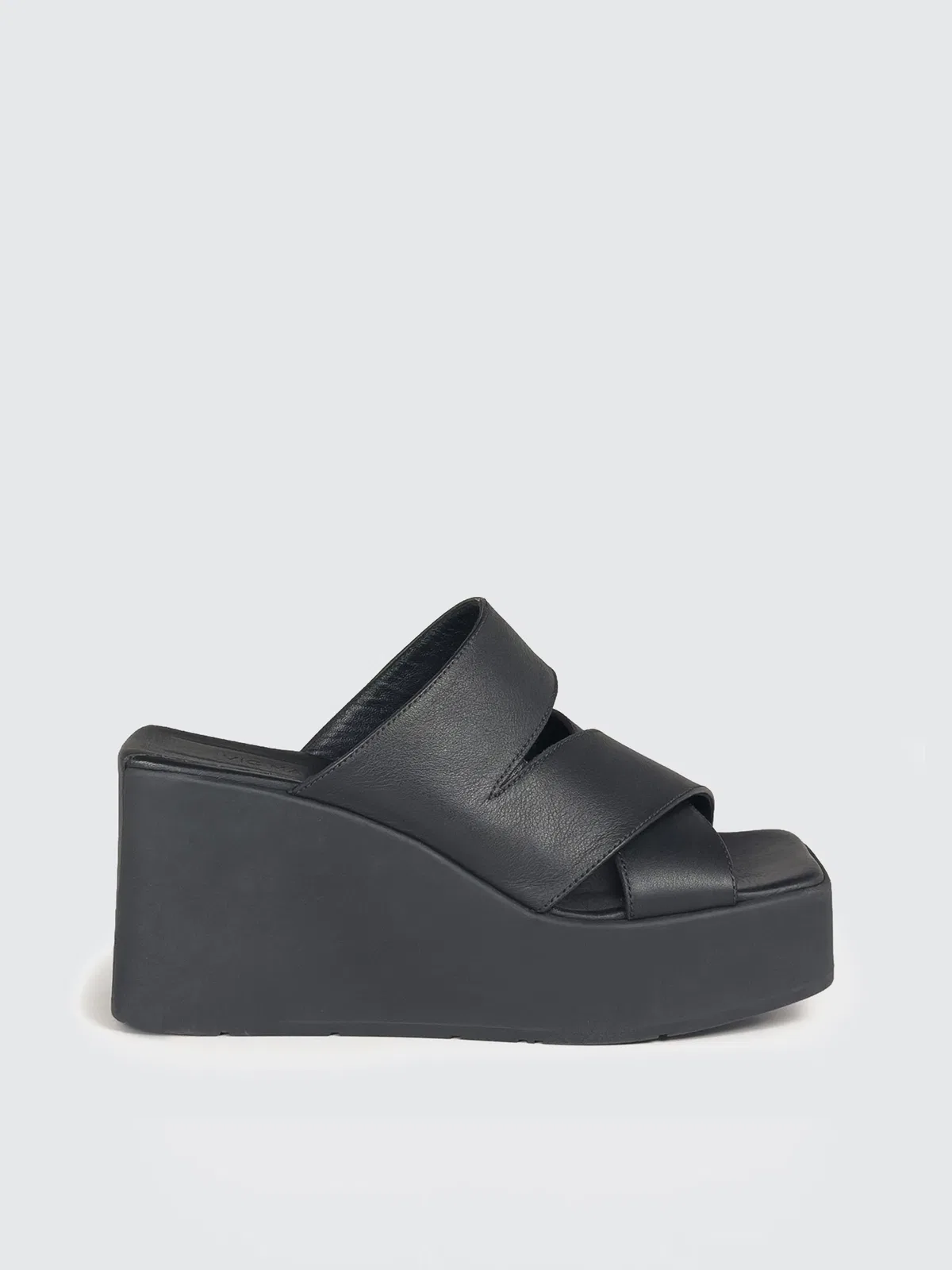 Vic Matie' Leather Wedge Clogs