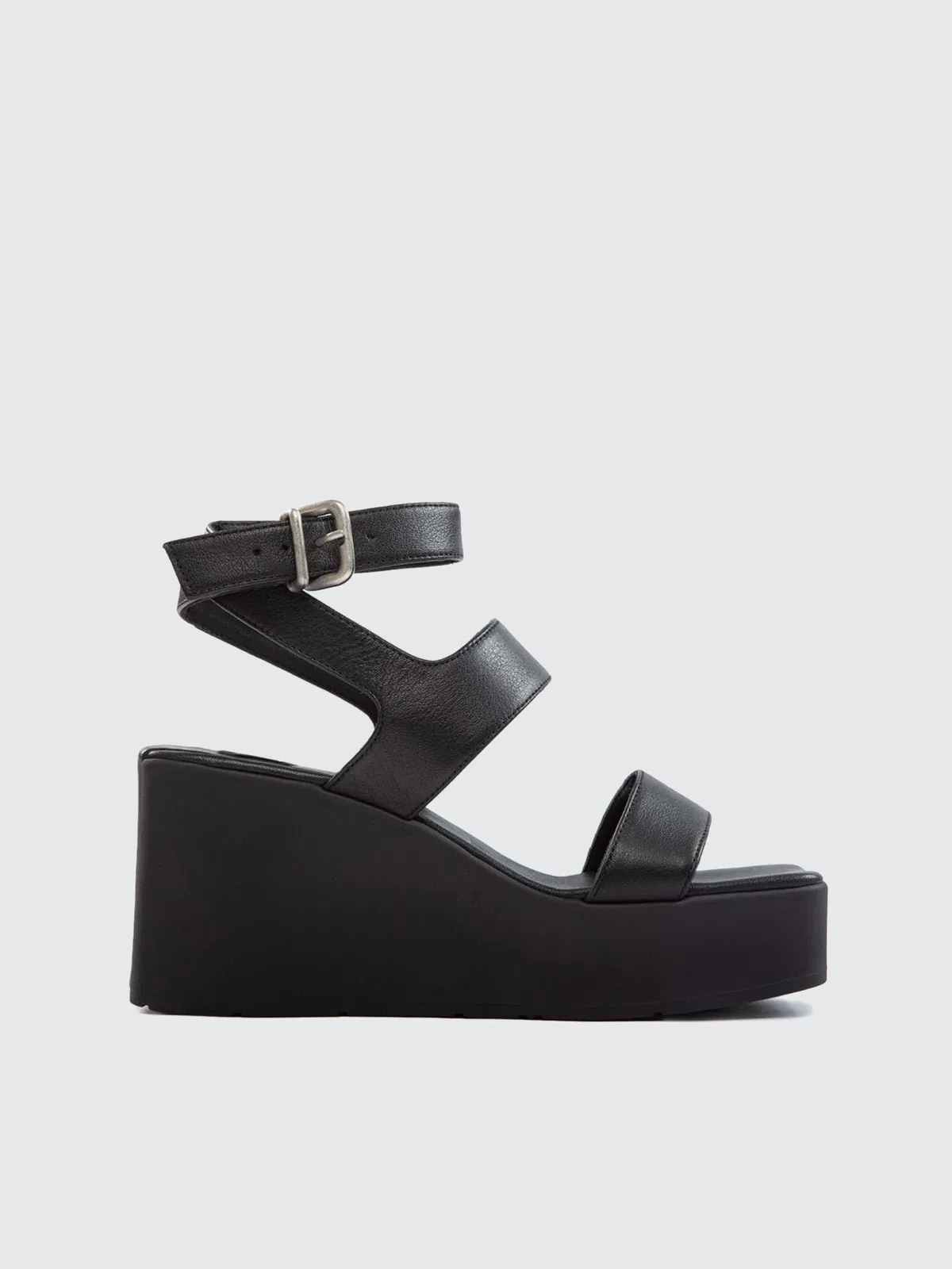 Vic Matie' Leather Wedge Sandal