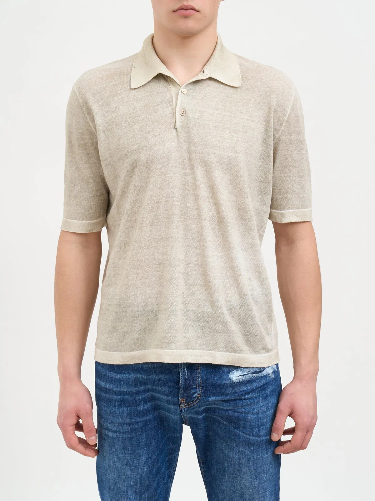Avant Toi Hand Painted S/S Polo Shirt