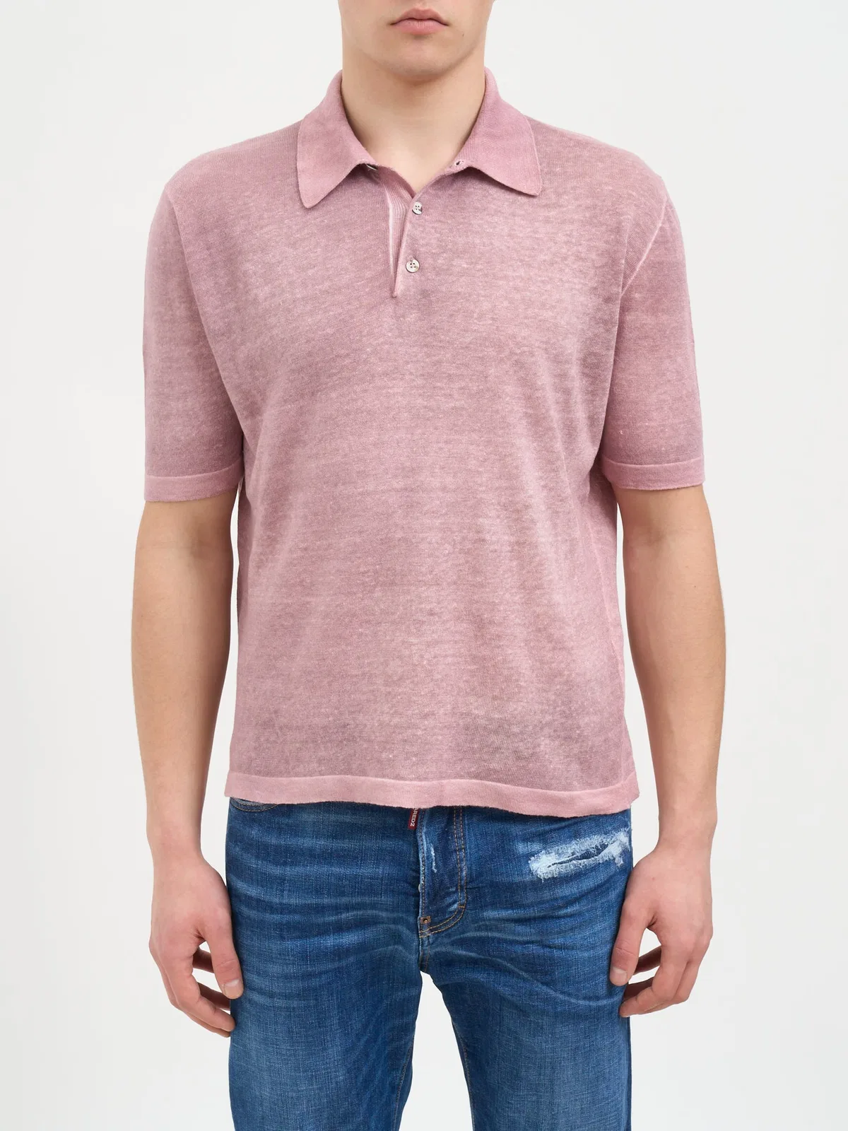 Avant Toi Hand Painted S/S Polo Shirt